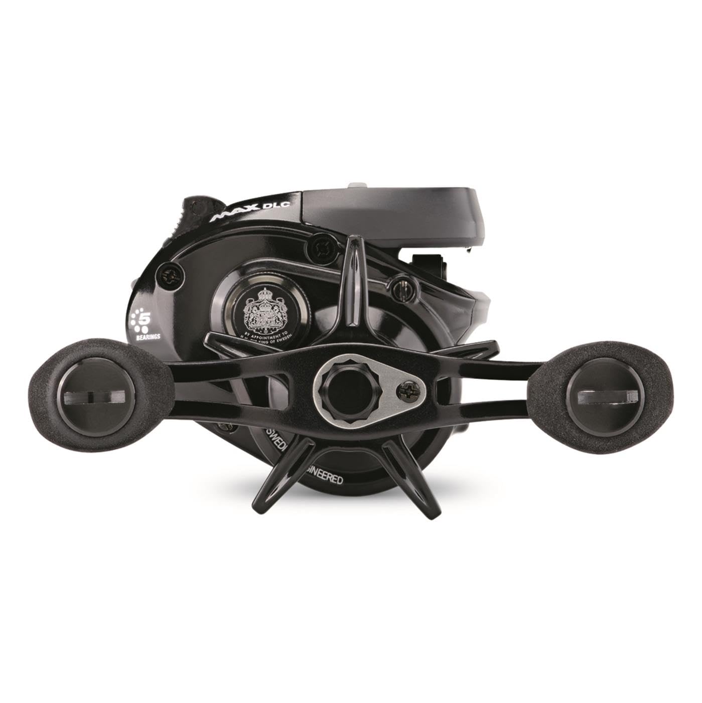Abu Garcia Max Digital Line Counter Low Profile Baitcast Reel, Size Lp (1498366), Carbon Fiber Star Drag, Max Of 20Lb  9.0Kg, Durable, Lightweight And Strong,Black