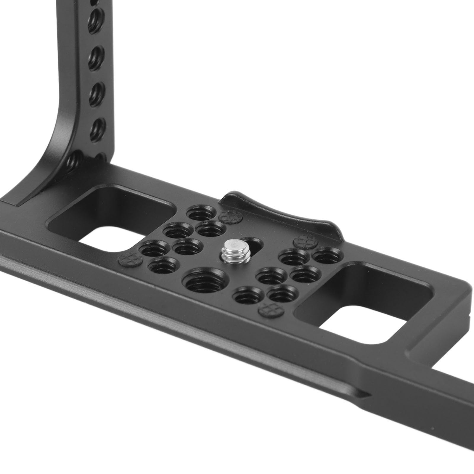Saskate Camera Cage For Eosr Aluminum Alloy Quick Release Camera Video Rig With 1/4 3/8 Inch Screw Hole Cold Shoe Mount, For Arca 38Mm Groove