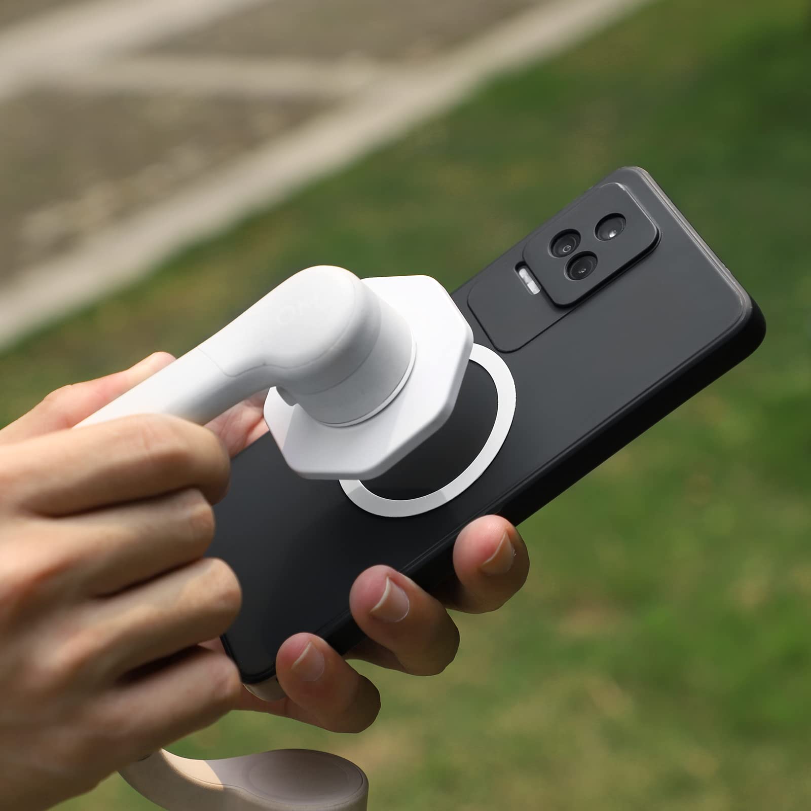 Wansupyin  2 In 1 Magnetic Suction Phone Hnadheld Mount Adapter For Dji Om 4/4 Se/5, For Osmo Mobile Se/6 Gimbal Stabilizer