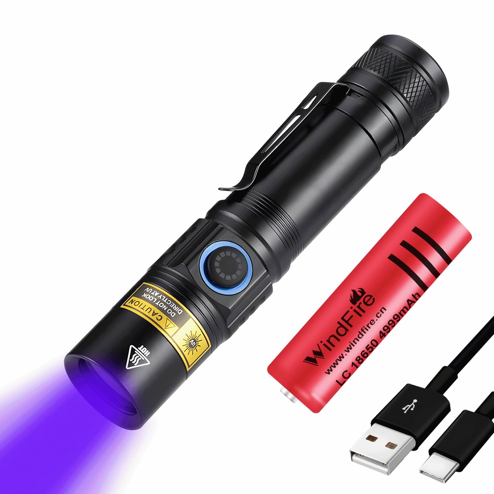 Graboyy Rechargeable Blood Tracking Light For Hunting, 5000 Lumens Led Flashlight For Blood Trails, Night Hunting Gear, Blood Finder Flashlight, Perfect For Hunters (Blood Detection Light)