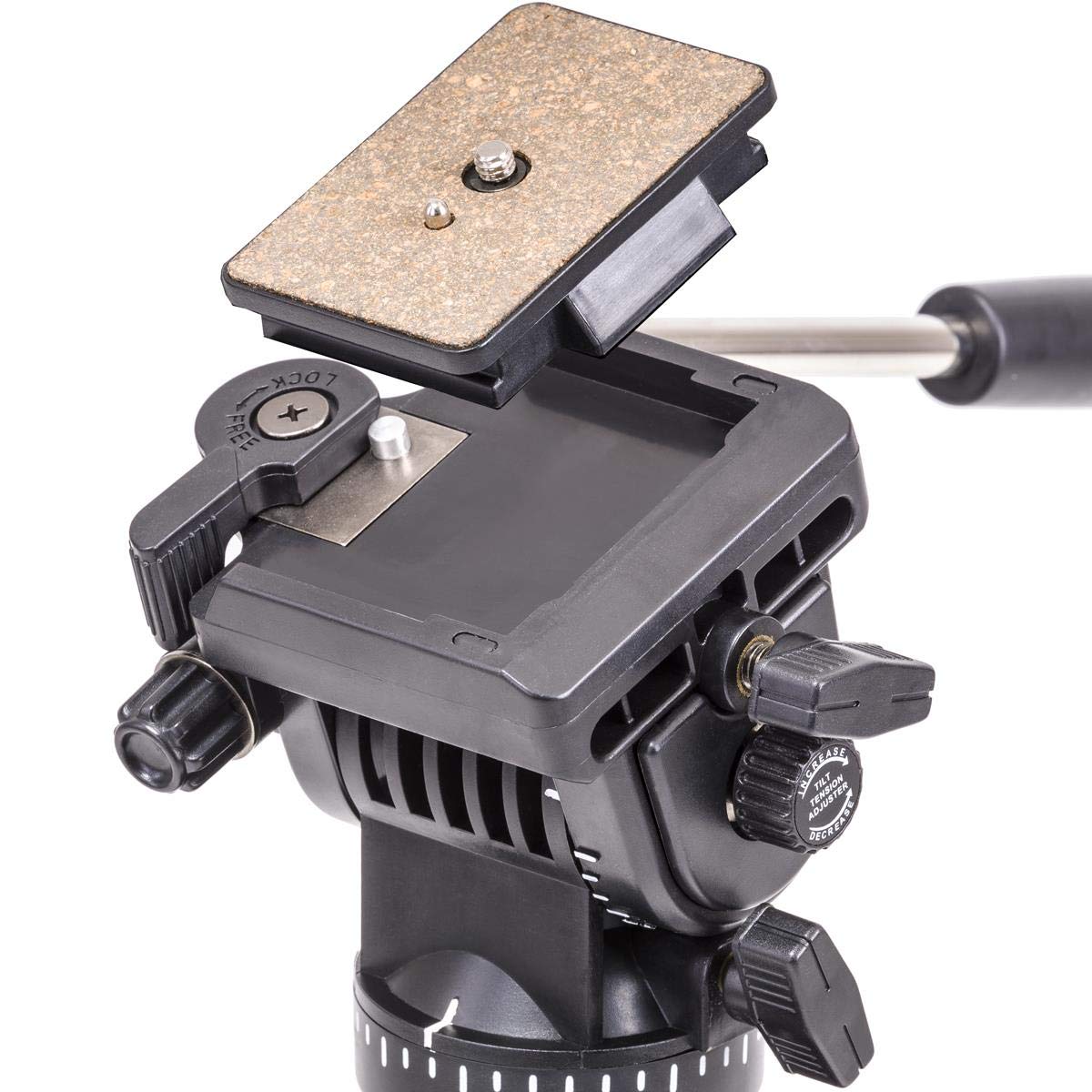 Takama 66" 3 Section Flip Video Camera Tripod Withfluid Drag Head