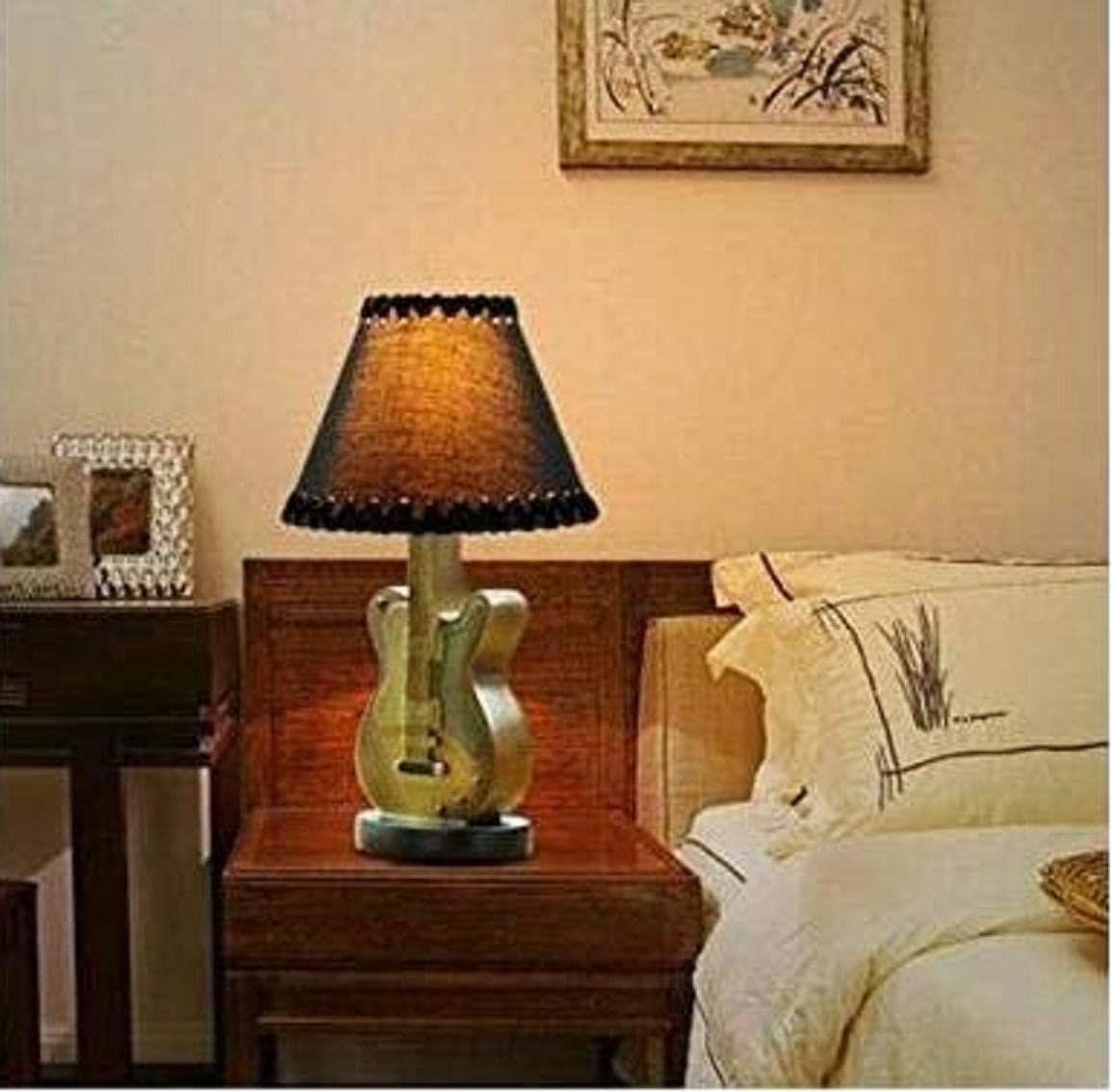 Superiorvznd Novelty Guitar Lamp Table Desk Lamp Decoration For Kid Adult Home Living Room Guitar Decoration