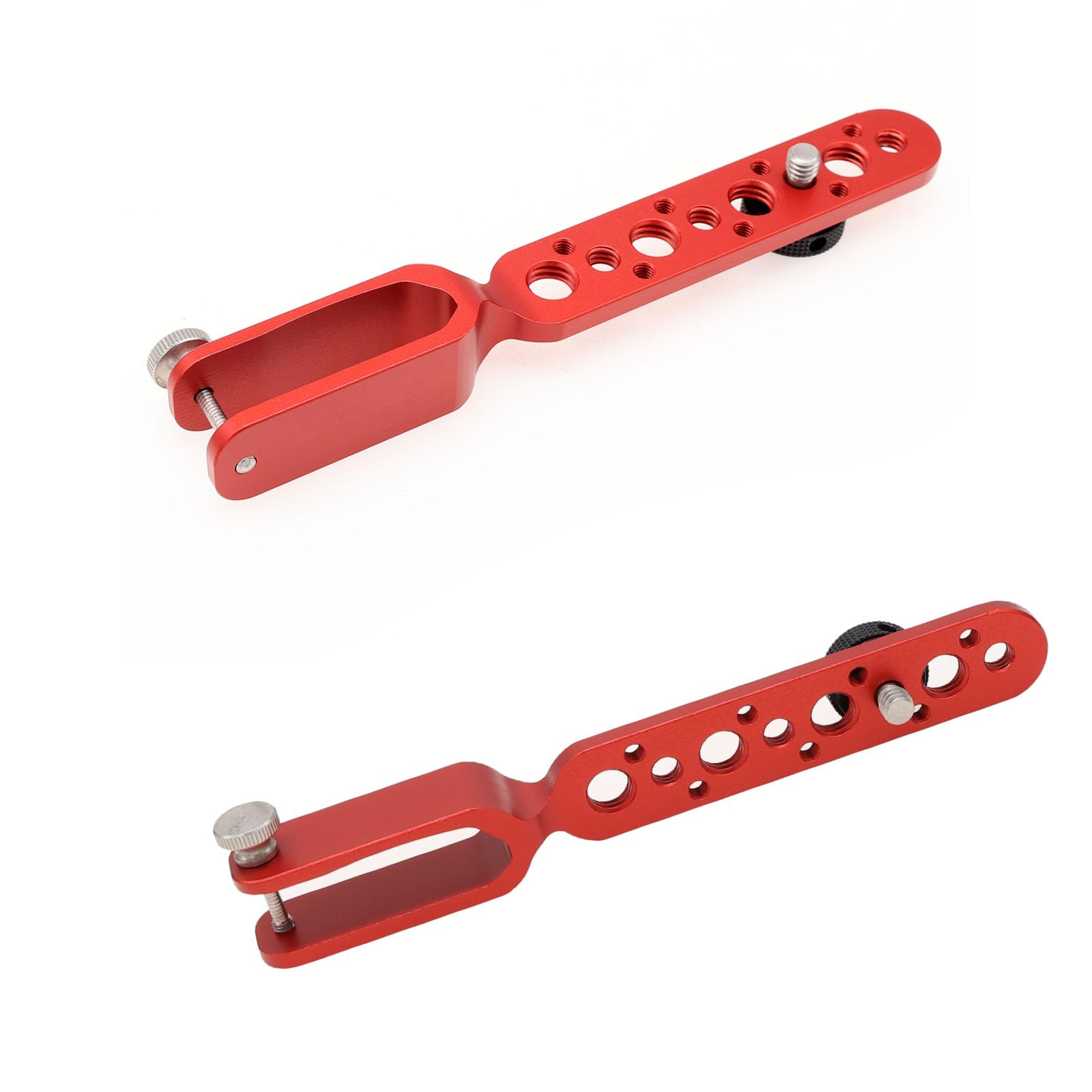 Hangton Expansion Arm Bracket For Dji Ronin 2 Gimbal Tilt Axis To Dji Teradek Bolt Bond Vaxis Video Transmission Transmitter Receiver, 1/4"-20 3/8"-16 M3 Threads Red