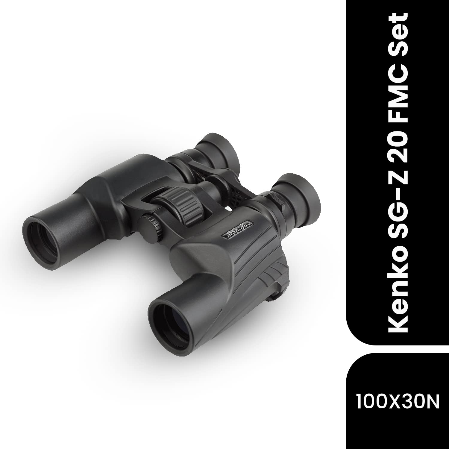 Kenko High Power Zoom Binocular, Sg-Z 20-100X30 N Fmc Smart Phone Holder Set, Magnificant 20X To 100X, Full Multi-Coating For Sports, Concerts, Hunting, Outdoor & Observation Of The Moon 239906, Black