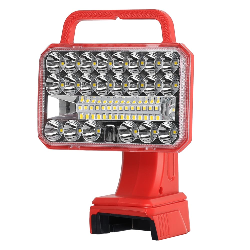 Haopkzapyr Cordless 2000Lm Led Flashlight For Milwaukee M18 18V Li-Ion Battery, 18W Work Light With Usb Charging Port For Hiking, Job Site,Camping,Indoor & Outdoor Use(Tool Only)