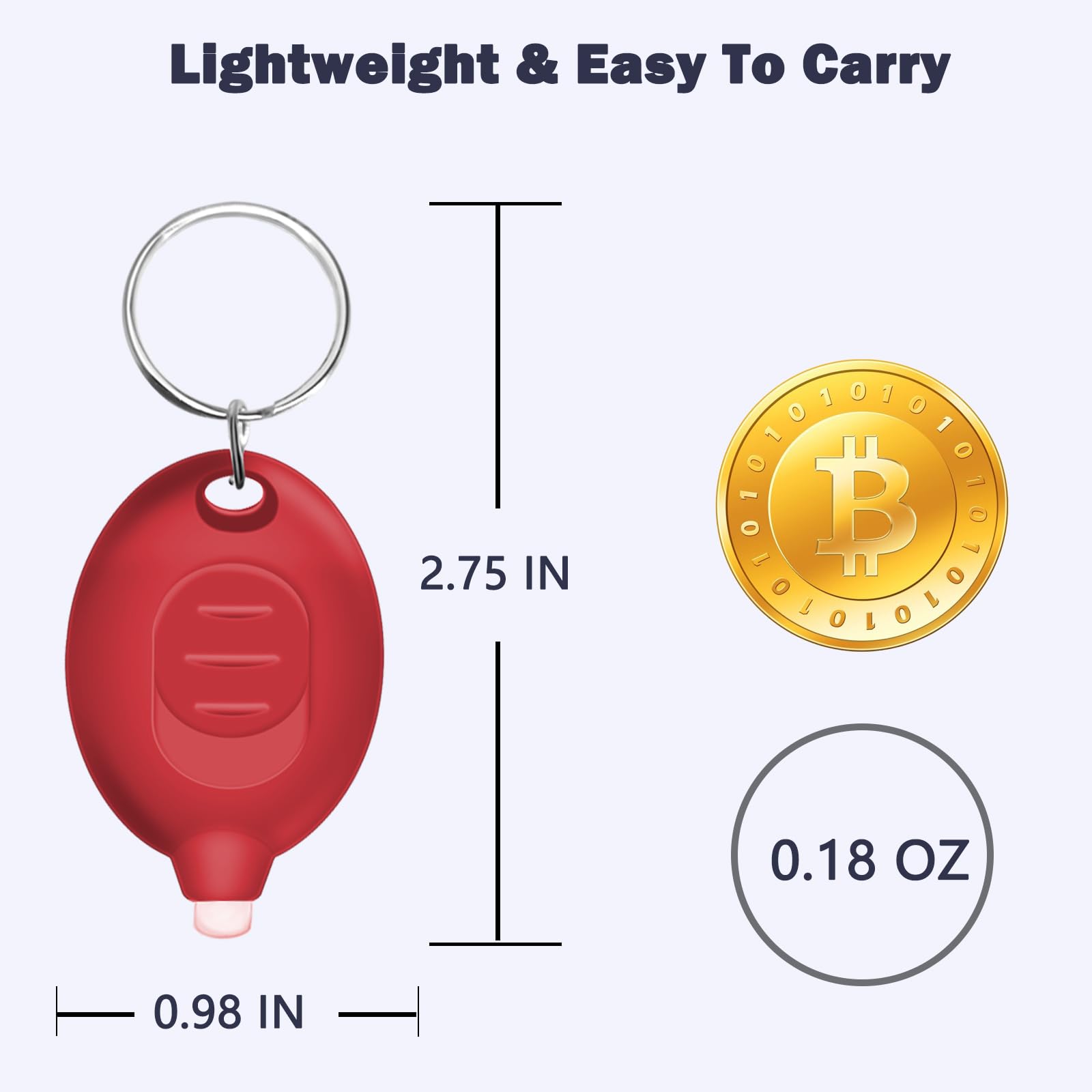 Daemson Mini Led Red Light Keychain Flashlight, Small Keychain Flashlights 12 Lumen Portable Pocket Flashlight, Ultra Bright Micro Led Flashlight Red Light Flashlight With Red Shell (6Pcs)