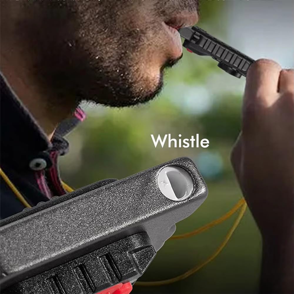 Dooseer Work Light Keychain Flashlights,Portable Rechargeable Cob Work Light Emergency Light With Magnet Base,Whistle For Fishing,Cycling And Hiking-7 Light Modes (2Pcs)