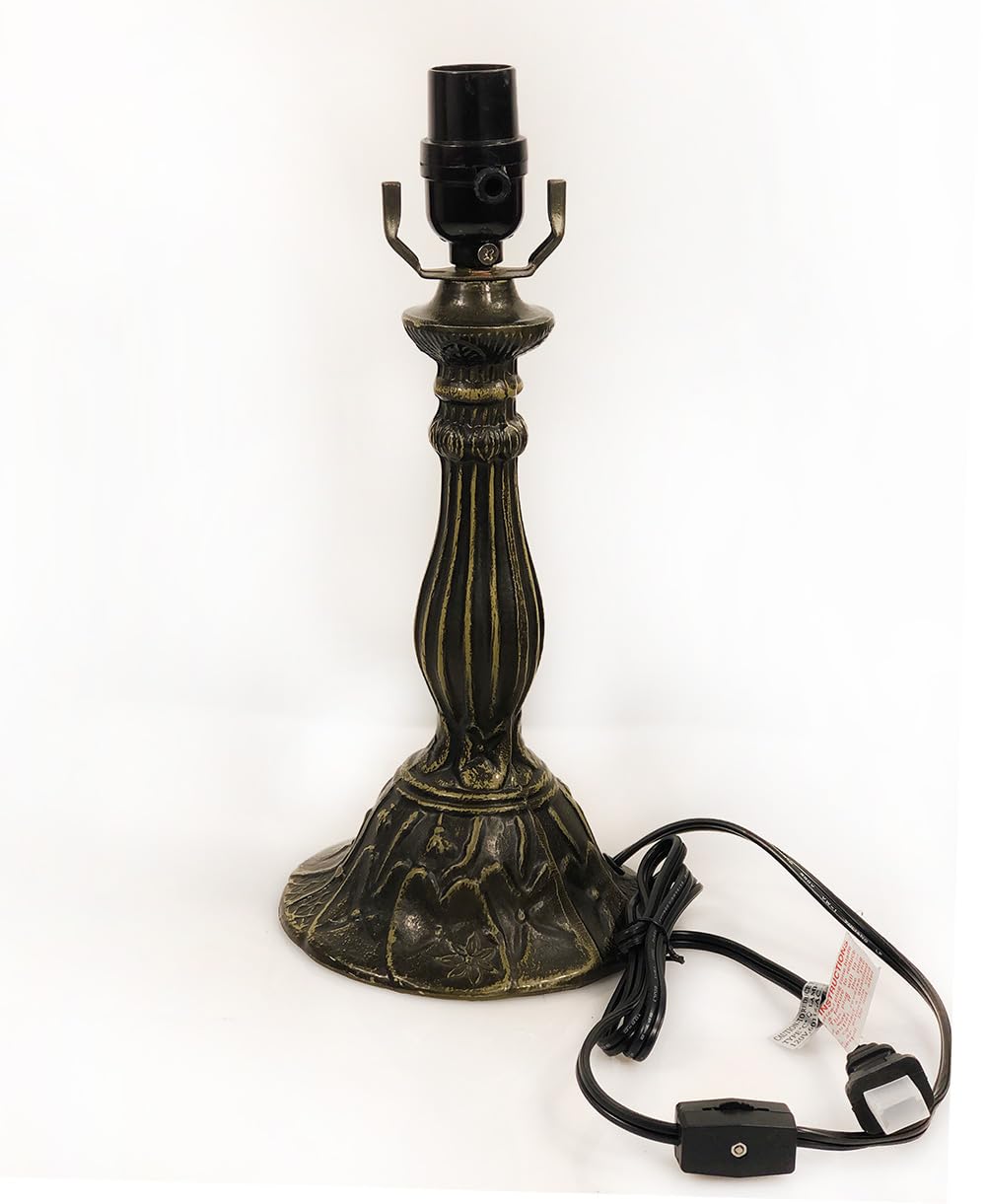 Huimeiju Table Lamp Base With 10-14 Inch Lampshade, Tiffany Table Lamp Base(Circular)