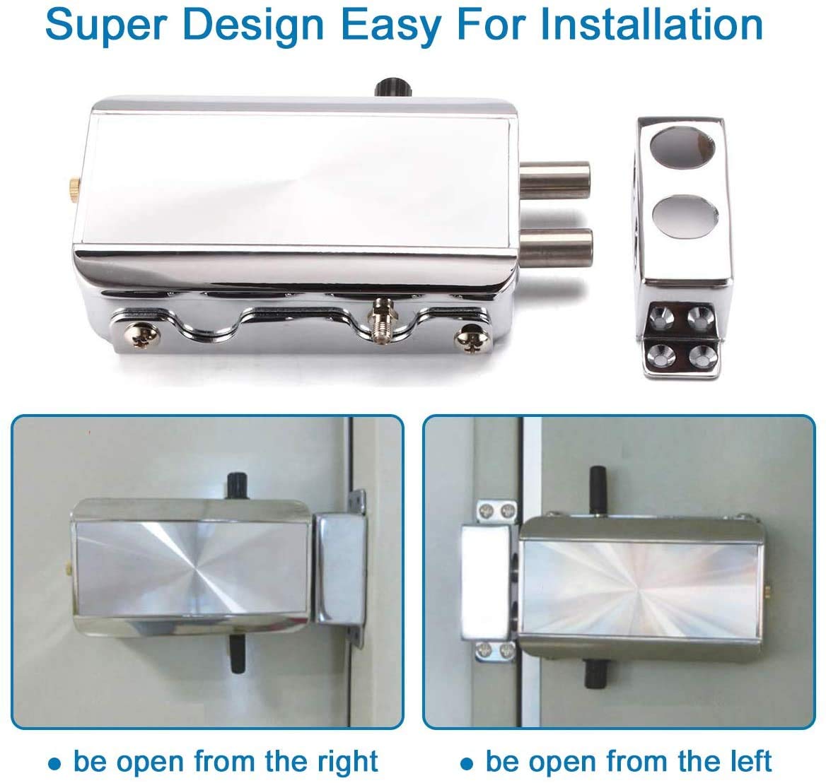 Honutige Electronic Deadbolt Door Lock, Smart Wireless Anti-Theft Home Security Keyless Deadbolt Access Control System With 4 Remote Control