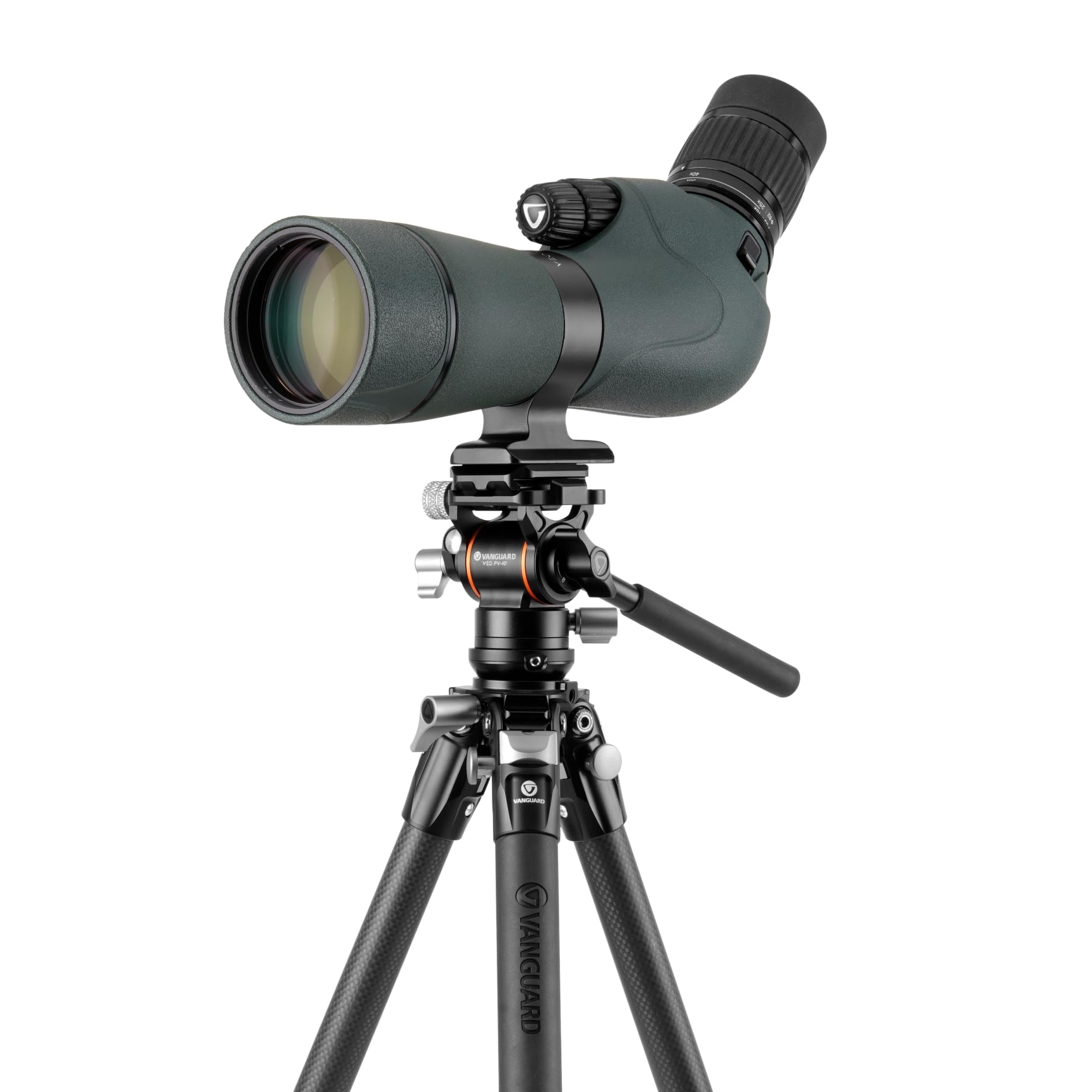Vanguard Alta Pro 3Vlt 235Cv10 Carbon Fiber Travel Tripod With Leveling Base And Veo Pv-10 Compact Video Head