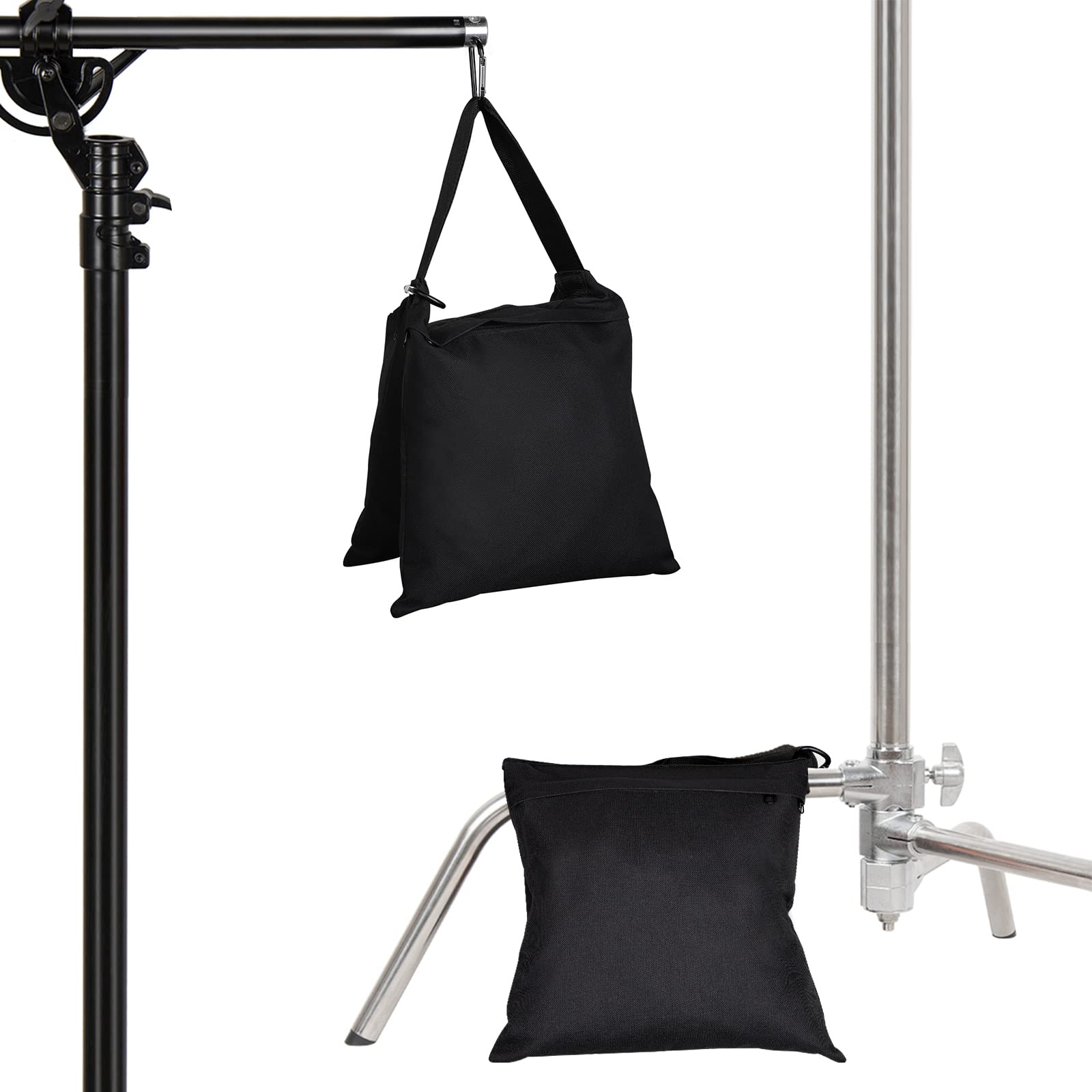 Aimosen 4 Packs Sandbags Weight Bags For Light Stand Photography Video Equipment, Heavy Duty Saddlebag For Backdrop Stand, Photo Tripod, Canopy, Pop Up Tent, Umbrella Base, Fishing Chair, Picnic Table