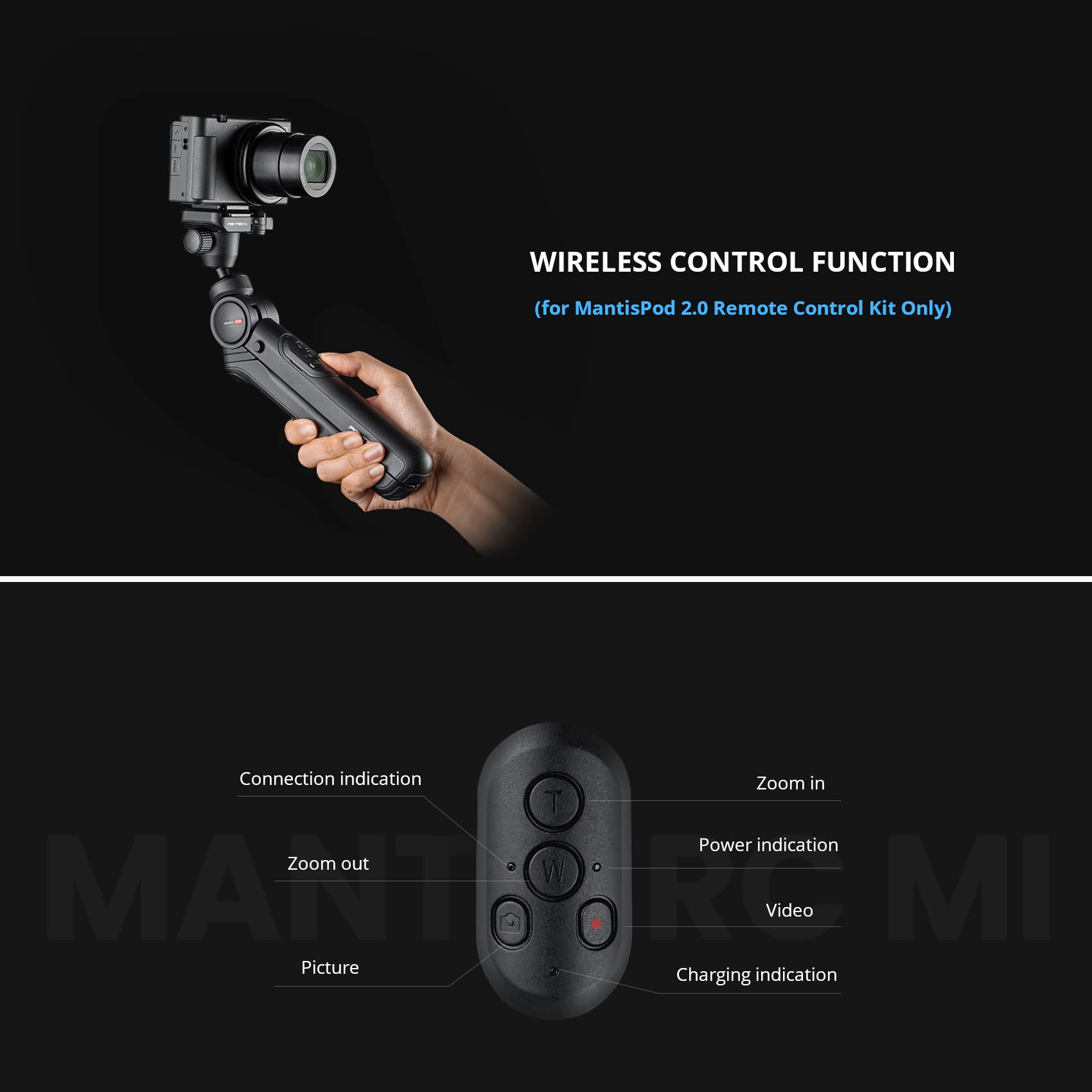 Pgytech Mantispod 2.0 Bluetooth Mini Camera Vlogging Tripod Small Travel Flexible Dslr Pocket Stand Video Vlog Desktop Shooting Selfie Mount With Remote Control