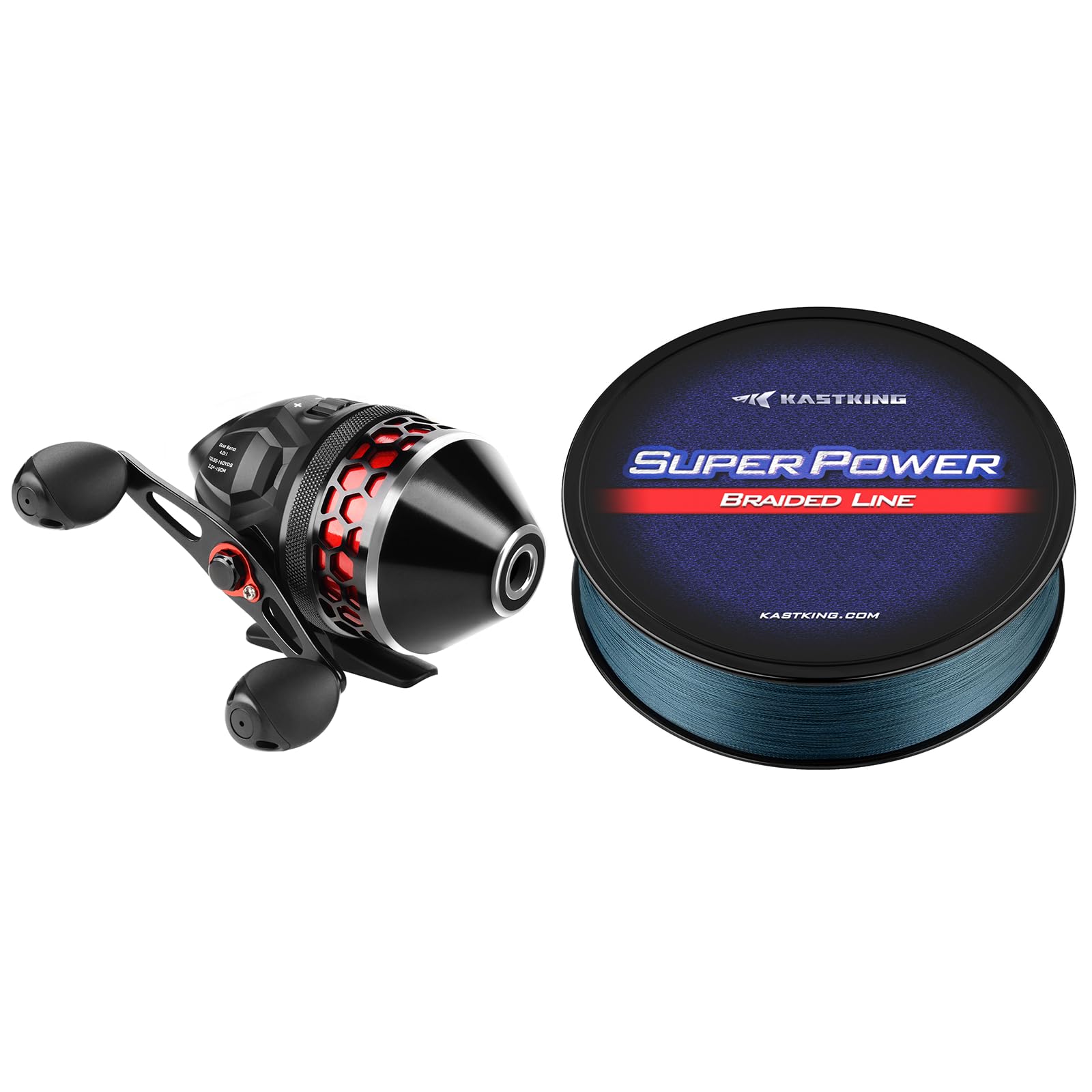Kastking Brutus Spincast Fishing Reel & Superpower Braided Fishing Line