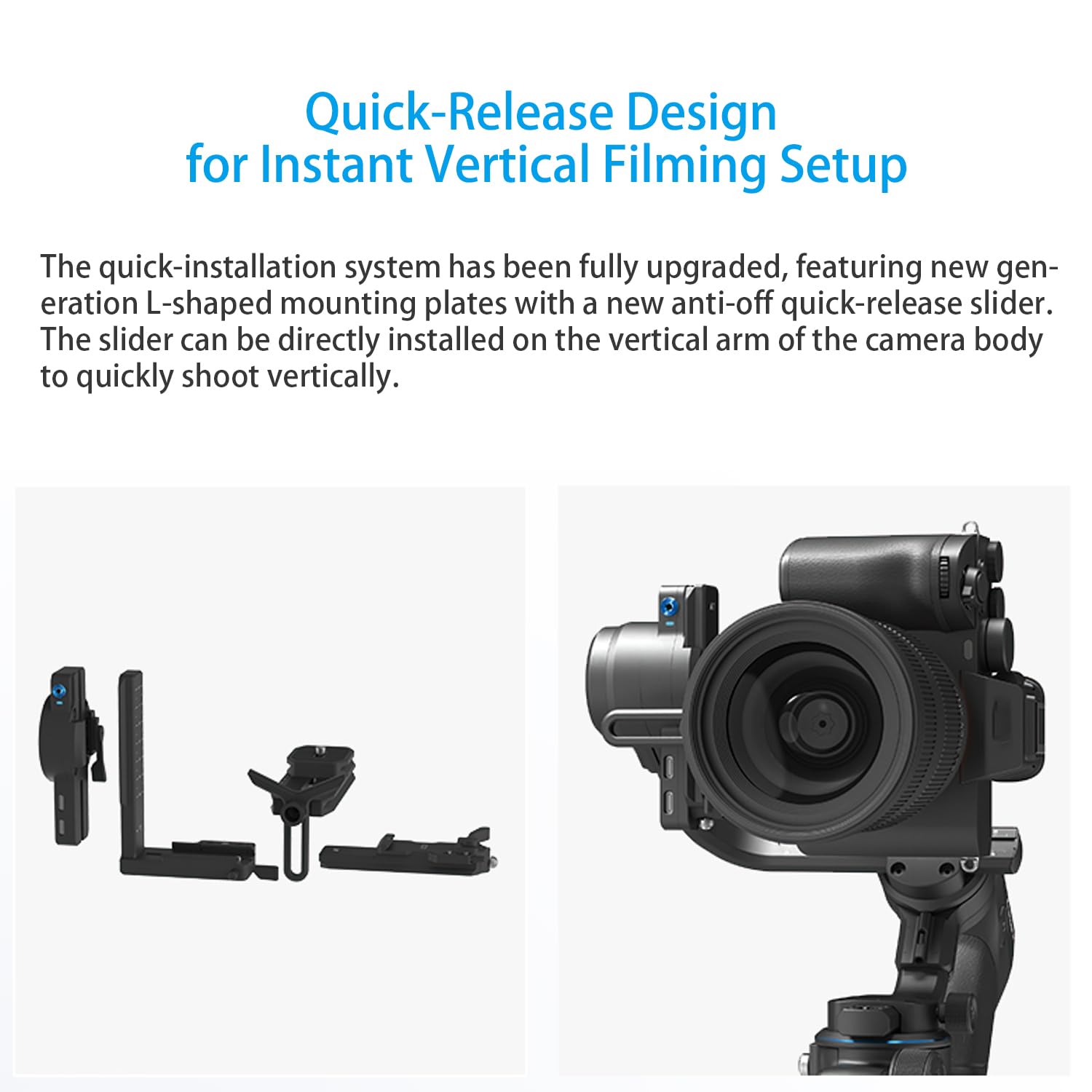 Feiyutech Scorp 2 Gimbal Stabilizer For Dslr And Mirrorless Camera, Integrated Al Tracking Sensor, 3-Axis Camera Stabilizer For Sony Canon Panasonic Nikon, 2.5Kg Payload Touch Screen Vertical Shooting