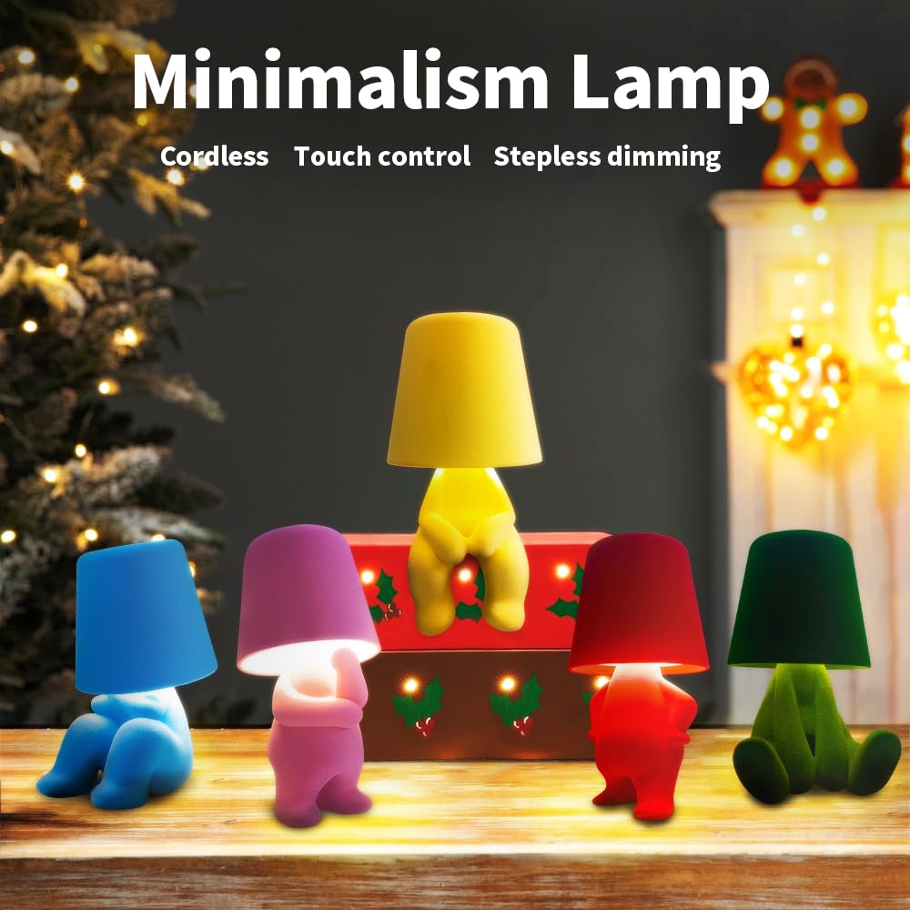 Ytydo Modern Table Lamp For Youth: Rechargeable Cute Light For Kids Child Teen - For Birthday Christmas Halloween Easter (Blue)