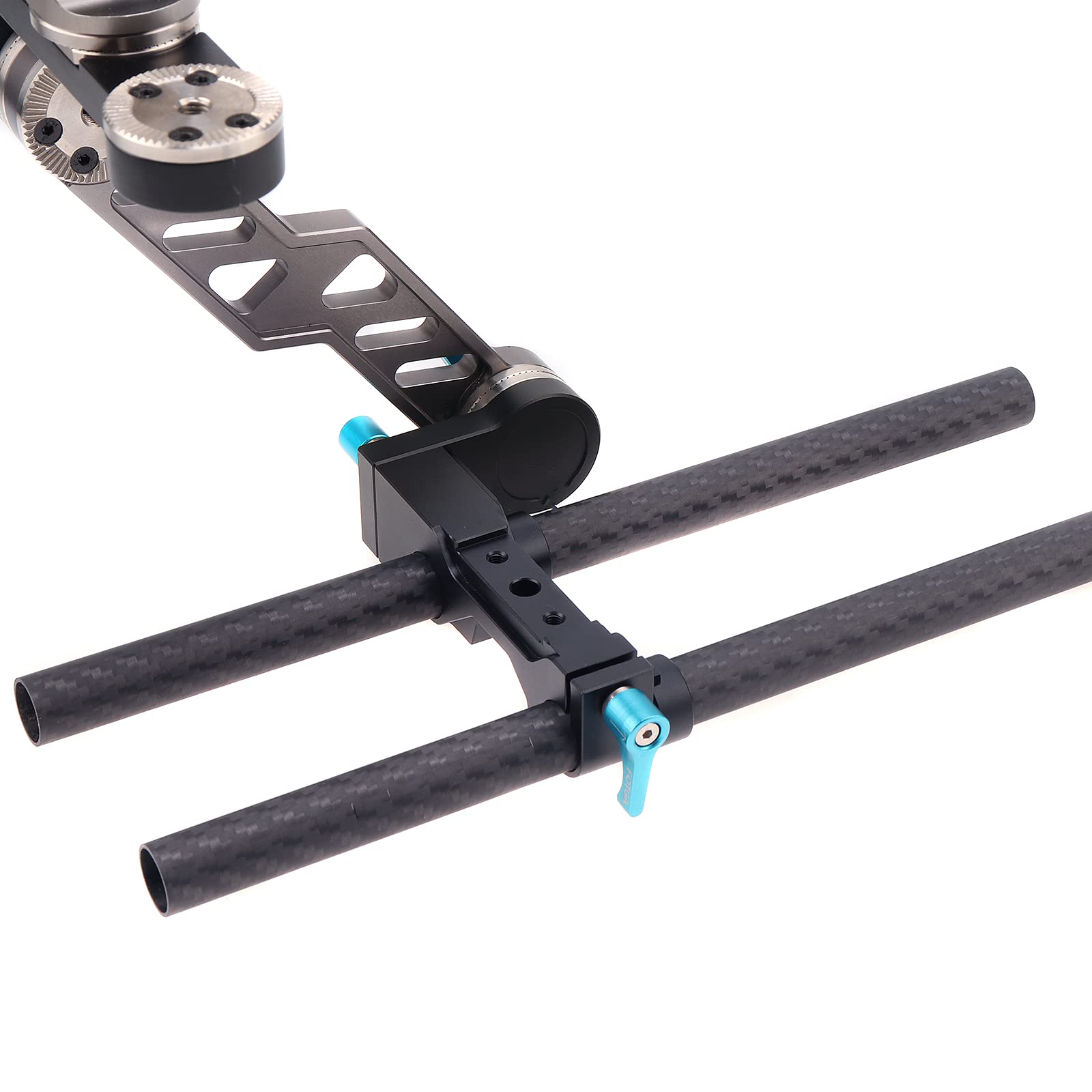 Focusfoto 15Mm Carbon Fiber Rods 20Cm/8Inch Length For 15Mm Rod Rail Support System Dslr Camera Rig (Pack Of 2)