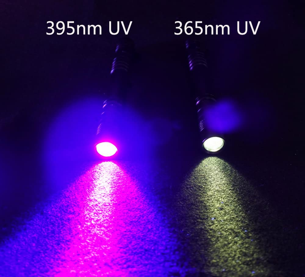 Wondsunson 2 X 365Nm 395Nm Black Light Uv Flashlight Mini Penlight Blacklight Ultraviolet Pen Flashlights For Id Check, Leak Ac Detection, Stamps Resin Curing Pet Urine, Stain Handheld Detector