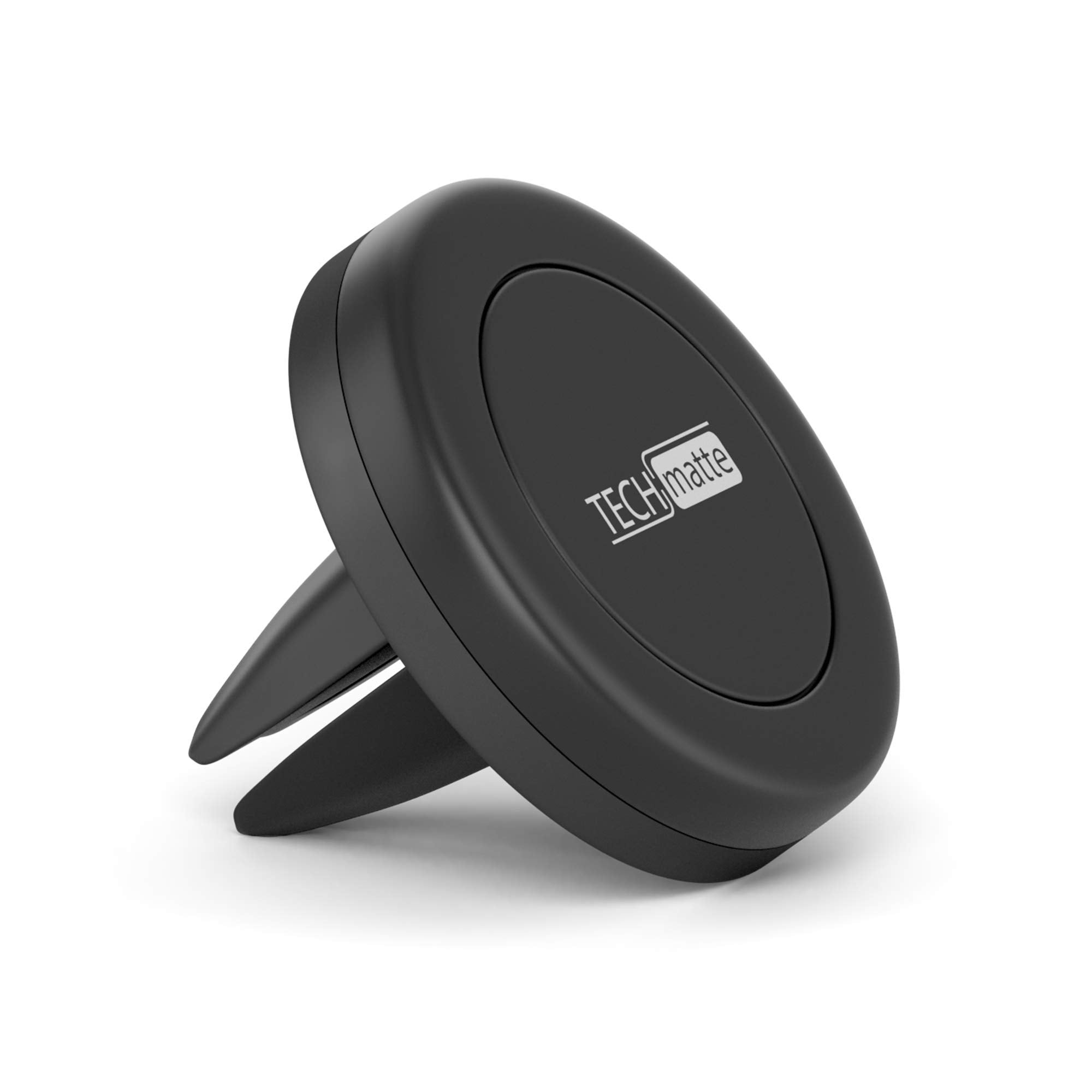 Techmatte Car Mount, Maggrip Air Vent Magnetic Universal Car Mount Holder For Smartphones Including Iphone 7, 6, 6S, Galaxy S7, S7 Edge Black, Portable Electronic Device Mount