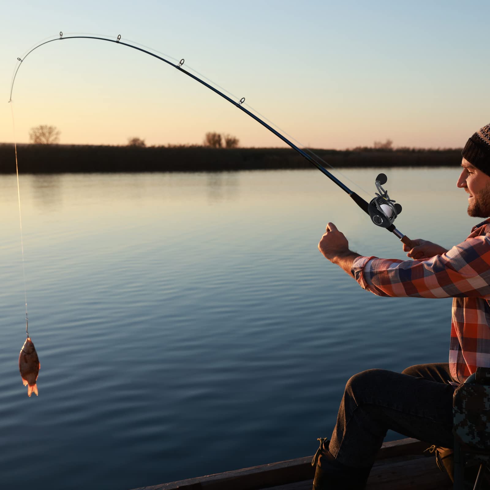 Tempo Resolute Baitcaster Reels - Ultralight Fishing Reels 6.7Oz, Super Smooth 9+1 Bb With 20 Lbs Carbon Fiber Drag Baitcasting Reel Perfect For Catfish Blackfish Grass Carp