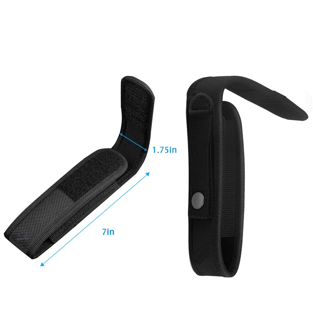 Hisonde 4-Pack Flashlight Holster Carry Case Holder For 5"-7" Flash Light