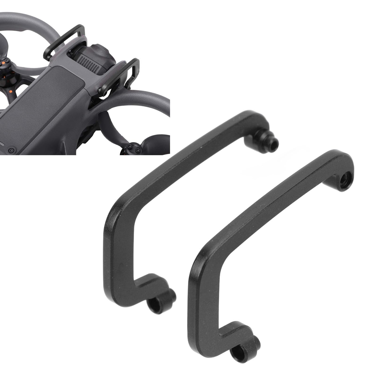 Yuezhongoo Drone Camera Stabilizer Bumper Lens Protector Bar Aluminum Alloy Anti Collision Drone Bumper For Avata 2 (Black)