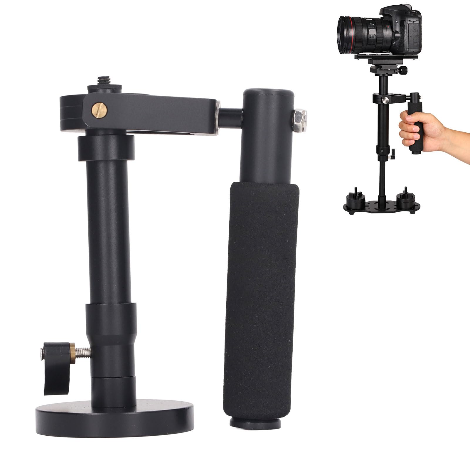 Diyeeni Camera Gimbal Stabilizer, 3 Axis Video Stabilizer For Lightweight Mirrorless Cameras, 1/4 Screw Port, Adjustable Height Handheld Stabilizer Steady, 3.5Kg/8Lb Load