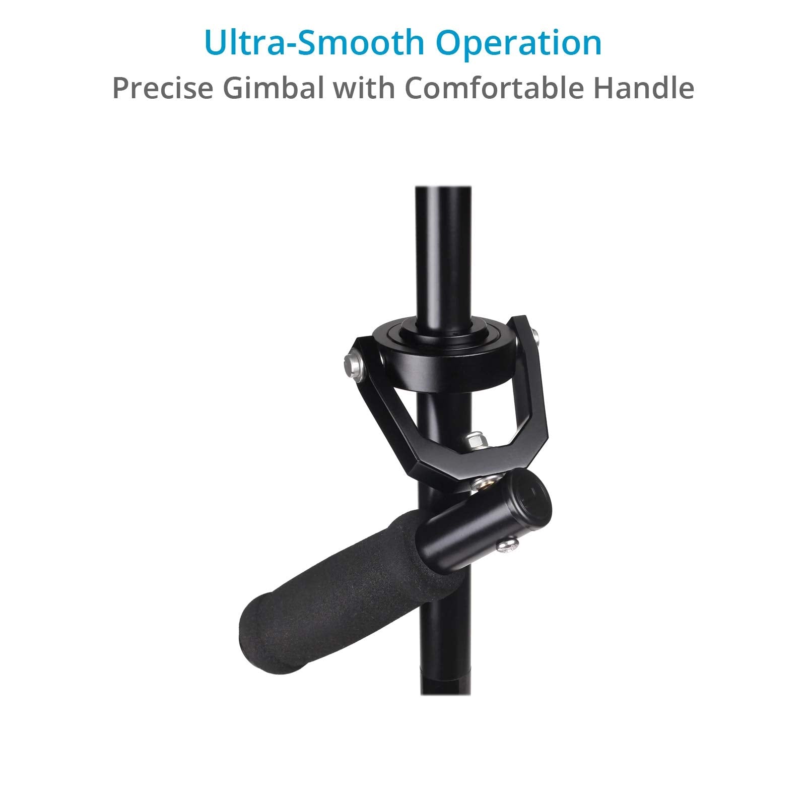 Flycam 5000 Handheld Stabilizer With Quick Release Plate And Table Clamp For Dslr Video Cameras .3-Axis Gimbal With Foam Handgrip. Height Range: 55-73 Cm. Payload Up To 5Kg / 11Lb