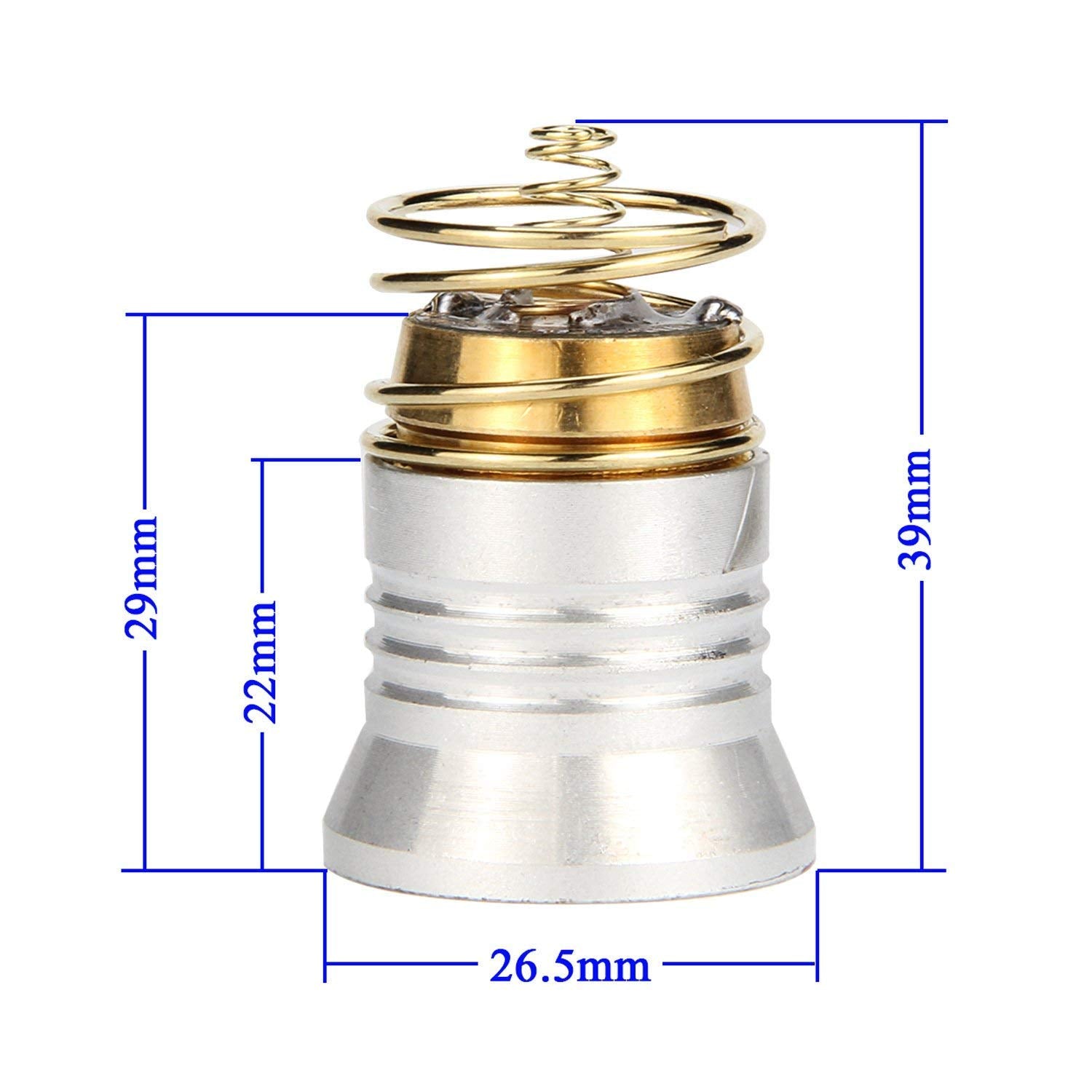 Bestsun Flashlight Bulb 26.5Mm Xpl-V6 Led 1300 Lumens 3.6V - 9V Single 1-Mode P60 Design Drop-In Module Flashlight Replacement Led Bulbs For Surefire,Hugsby, C2 Z2 6P 9P G3 S3 D2, Wf501B Wf502B