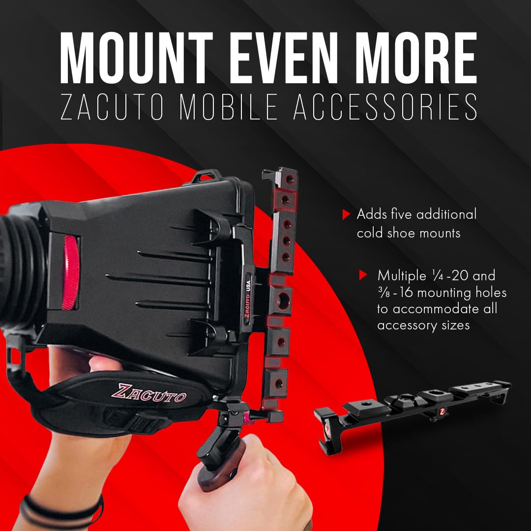 Zacuto Director’S Rig  Smartphone Video Rig With Smart Z Finder, Director’S Grip, Accessory Rail, Bridge, Diopters & Anti-Fog Shields  Filmmaking & Content Creator Accessories For Mobile Phones
