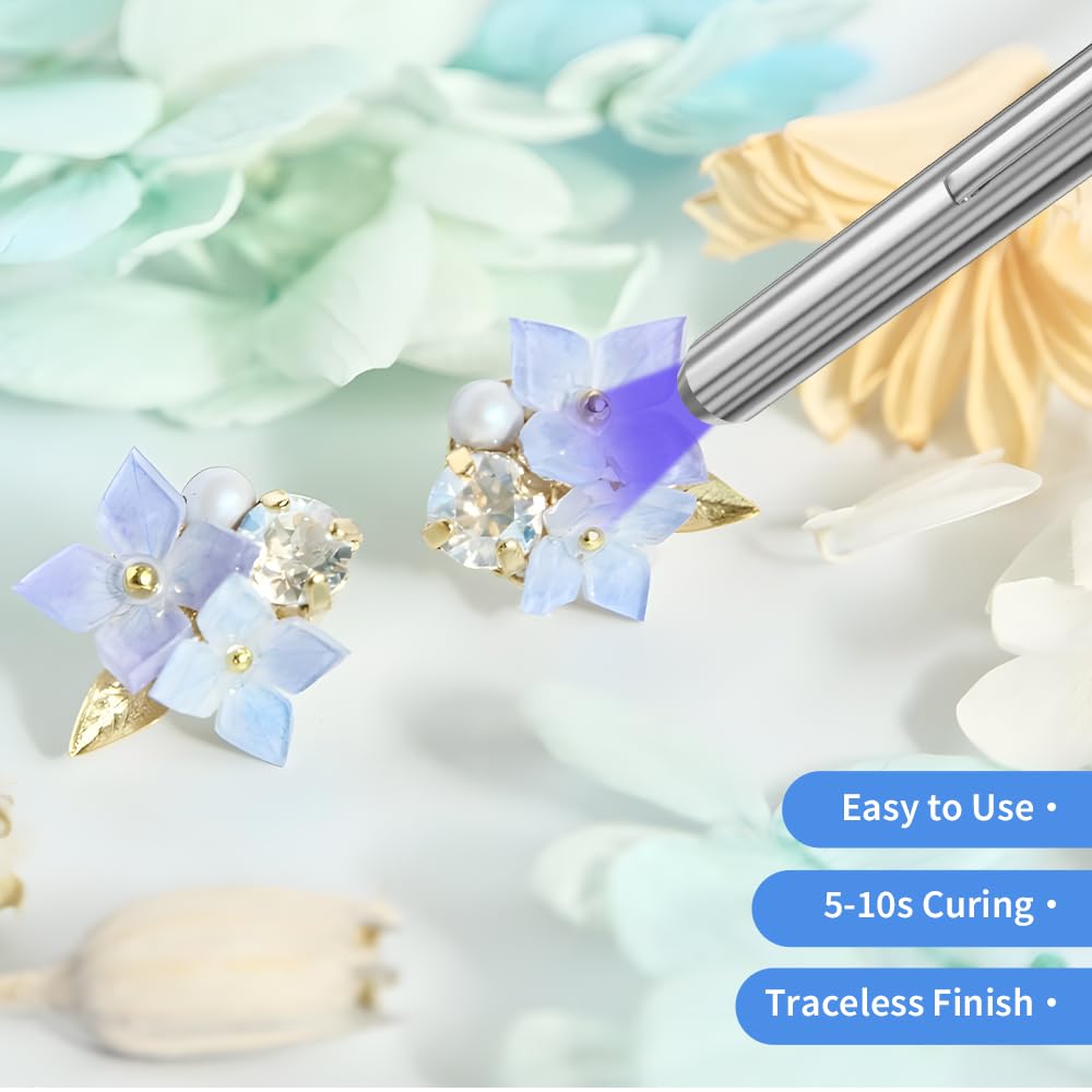Osbang Uv Resin Kit With Light, Curing & Bonding In Seconds, 90G/3Oz Transparent Uv Glue With Uv Flashlight For Plastic, Resin, Acrylic, Glass Bonding & Repairing(30G3)