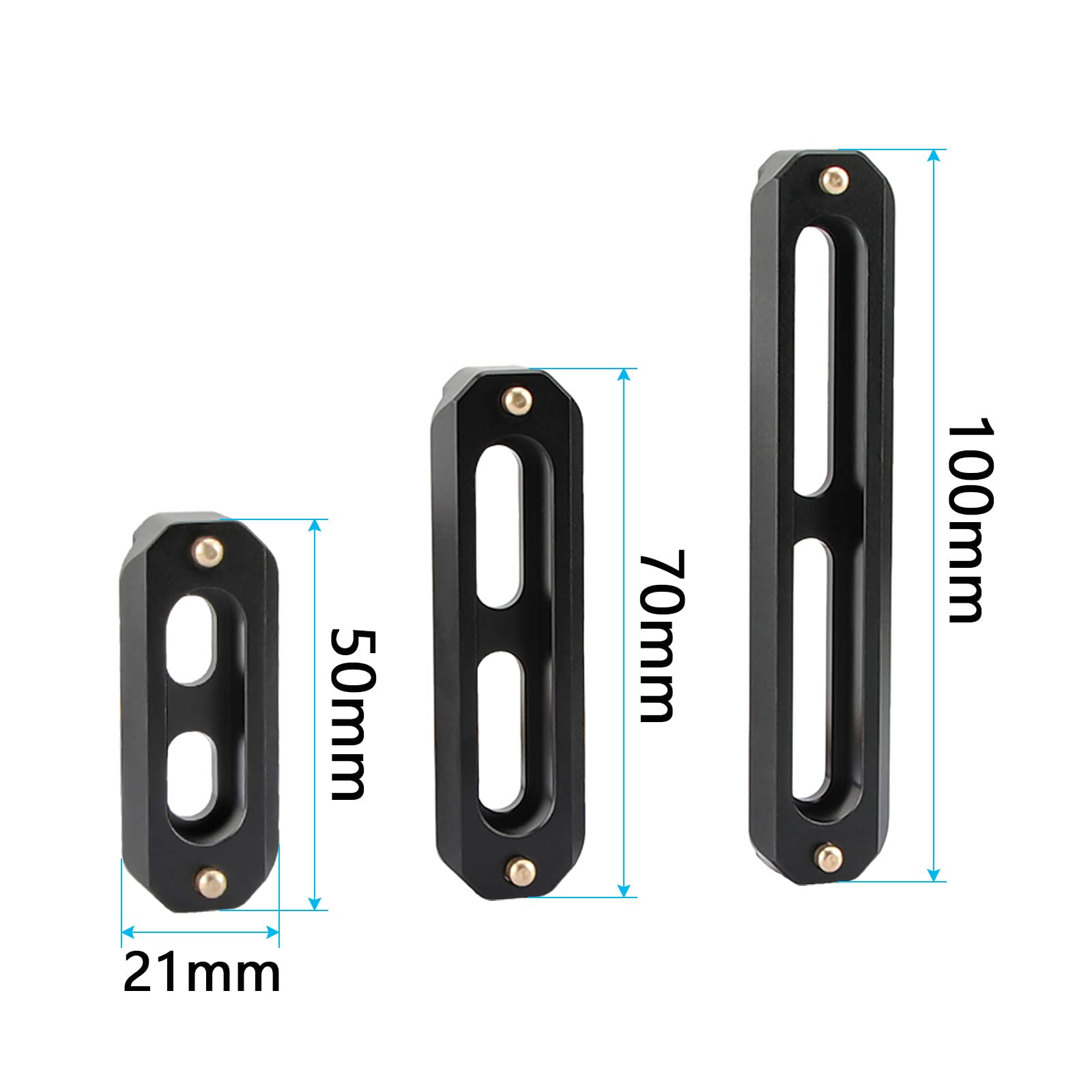 Camvate Triple Nato Rail Quick Release Bar + Universal L Bracket Handle + Super Clamp