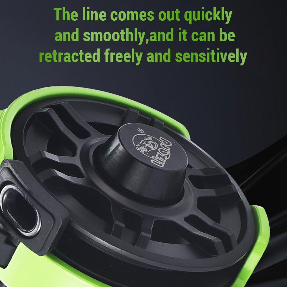 Lixada Wire Cup Ice Fishing Reel Plastic Line Speed Adjustable 2.8:1High Speed Ratio, Raft Fishing Wheel Lightweight Front Fishing Reel For Ice Fishing, Left/Right Hand