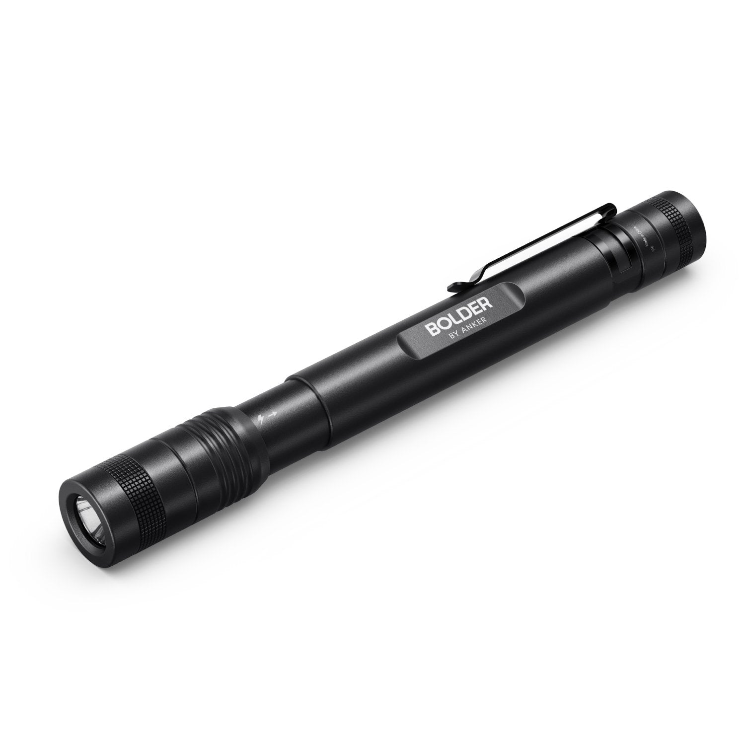 Minibird Anker Rechargeable Bolder P2 Led Pen Flashlight, 120 Lumens, Ipx5 Water-Resistant, 900Mah Nimh Battery ×2 Included, 2 Modes (High Beam, Low Beam)