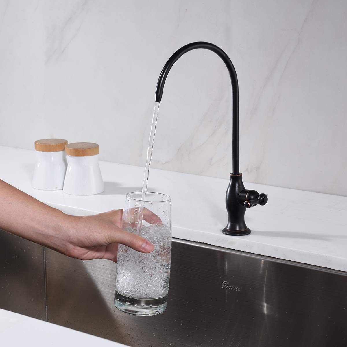 Delle Rosa Drinking Water Purifier Faucet, Water Faucet, Commercial Water Filtration Faucet For Under Sink Water Filter System Oil Rubbed Bronze Kitchen Bar Sink Drinking Water Faucet