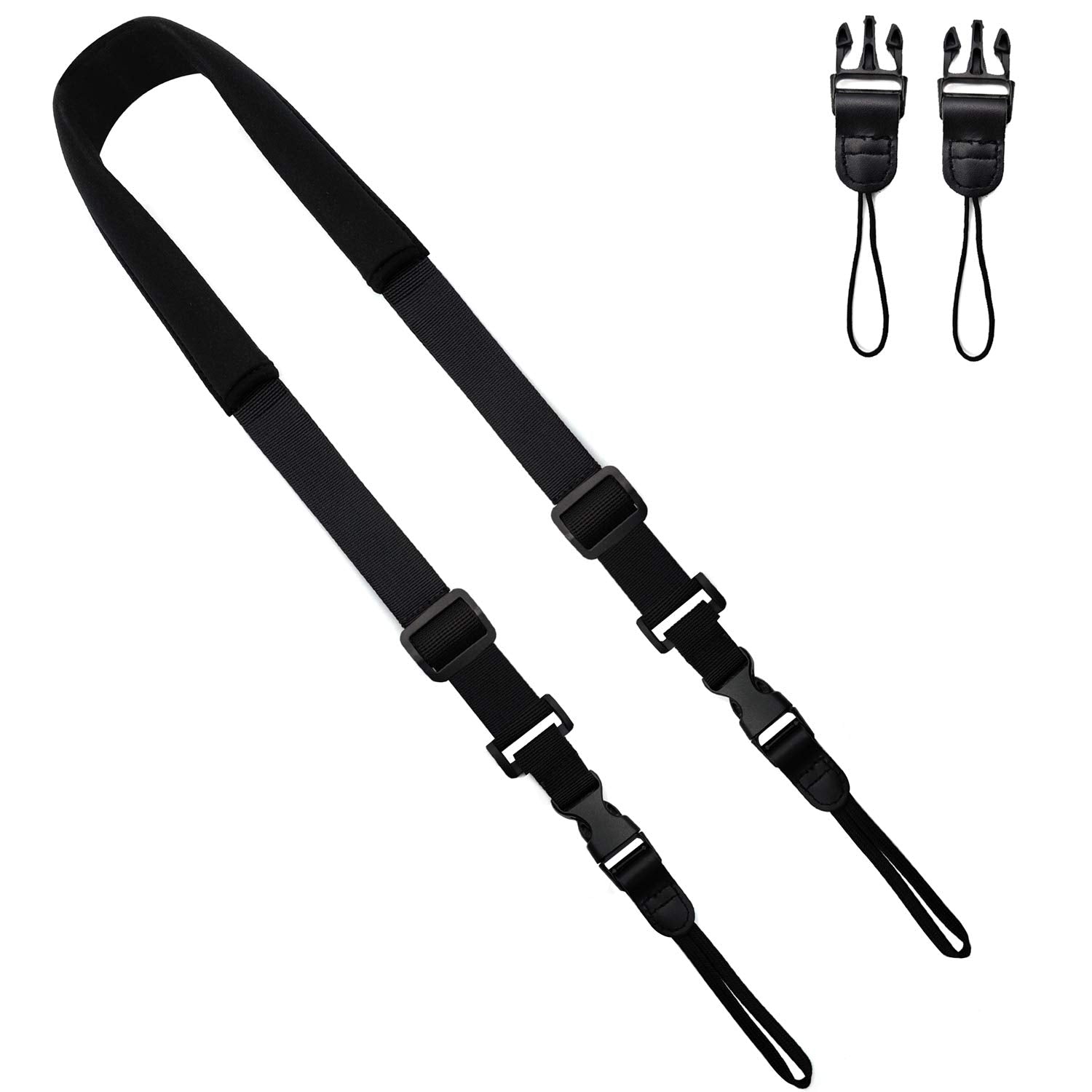 Chmete Camera Neck Straps With Quick Release Black For Dslr Camera Or Binoculars Strap