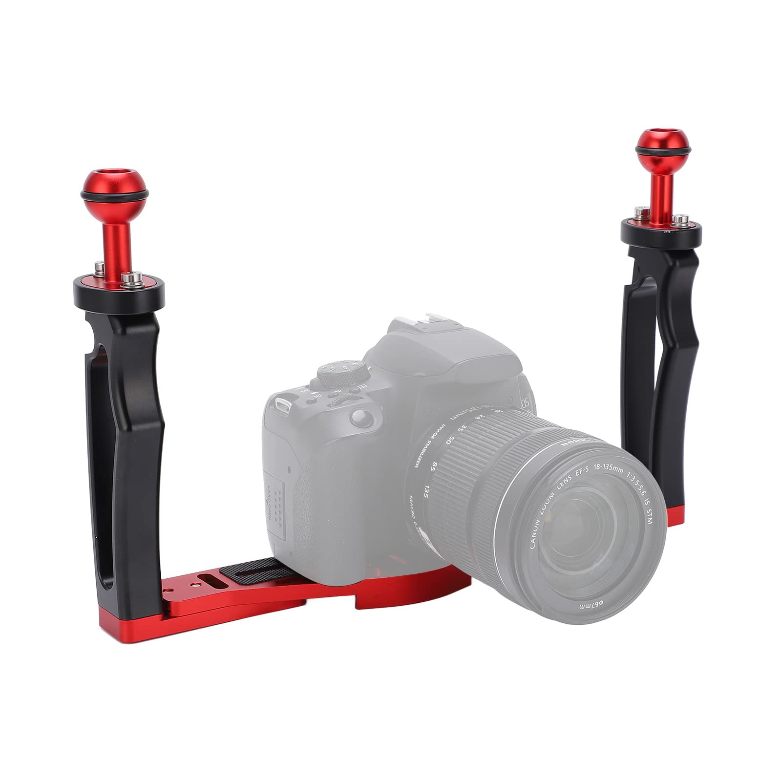 Fydun Dual Handle Tray Stabilizer Rig For For Balance Aluminium Tray Stabilizer Rig Diving Underwater Camera Housing Case Tray Mount