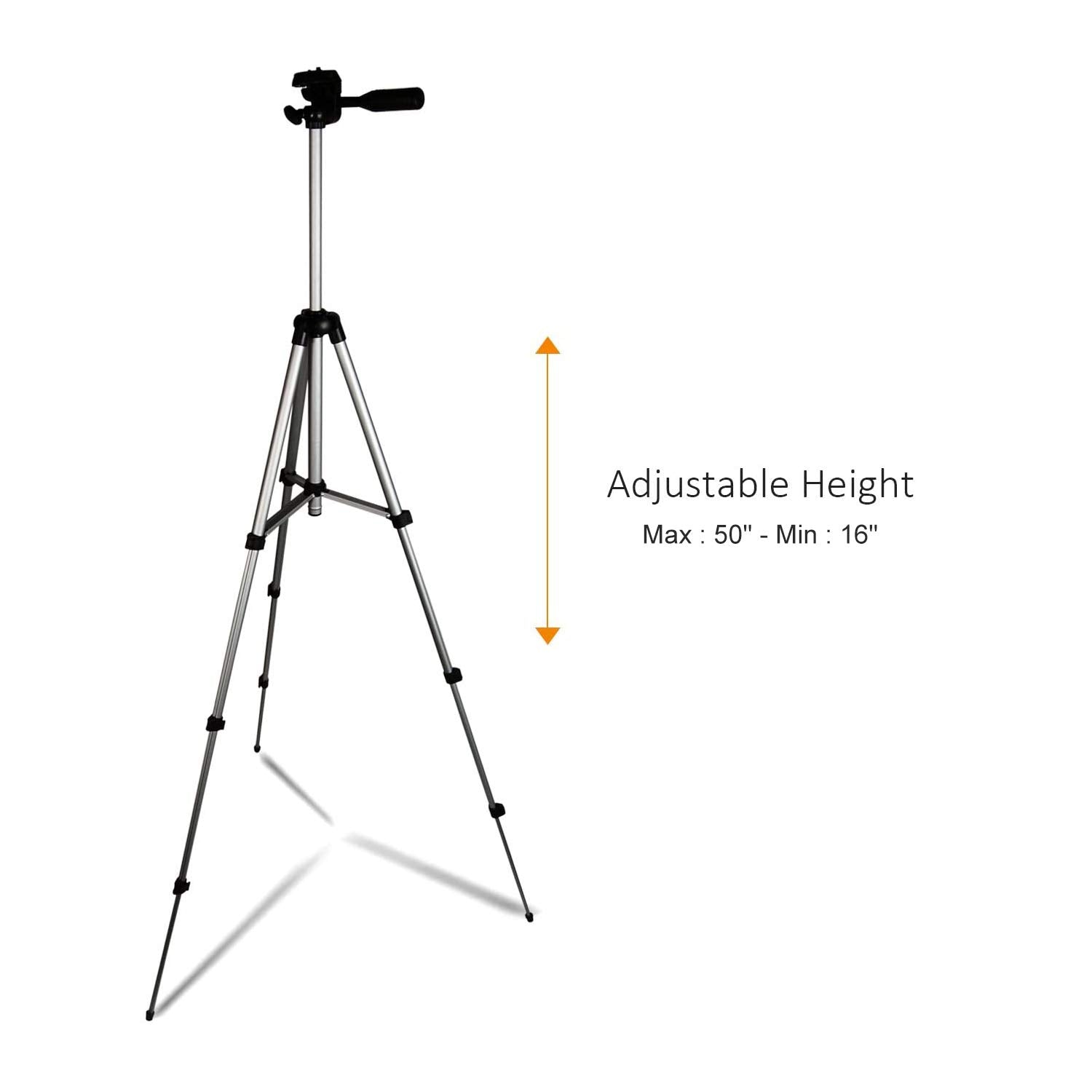 Ls Limo Studio Limostudio Limostudio Height 50" Adjustable Tripod Stand For Dslr Camera And Cellphone With Bluetooth Camera Shutter Remote Control, Monopod Tripod Mount Clip Cell Phone Holder, And Carry Bag, Agg2665