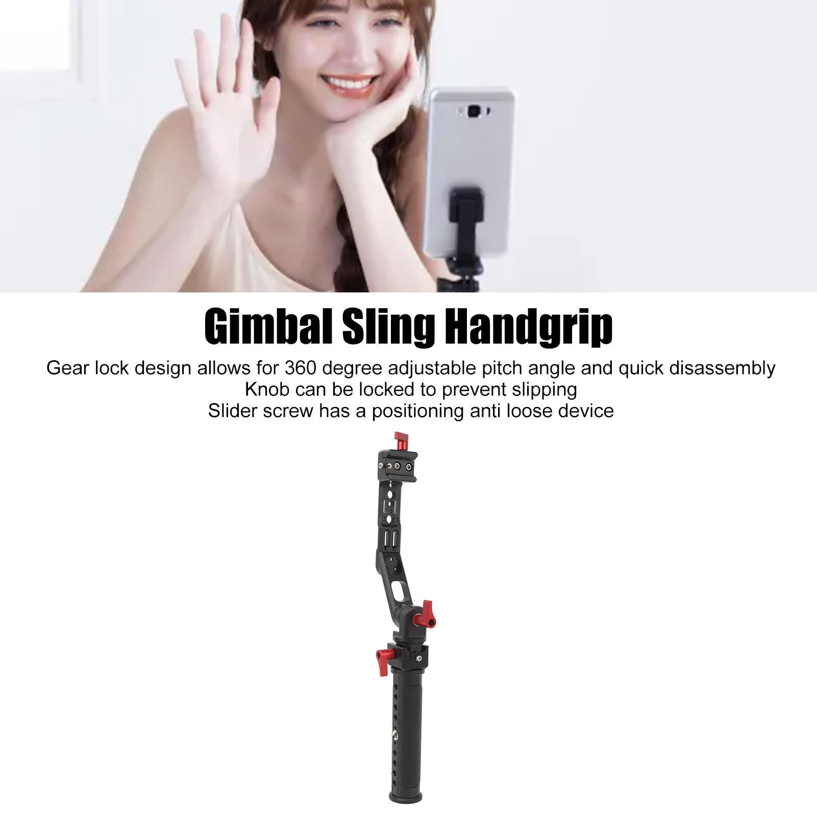 Cxctct Top Handdel,Gimbal Stablilizer Support 360 Degree Adjustable Stabilizer Handgrip For Rs2 Rs3 R3