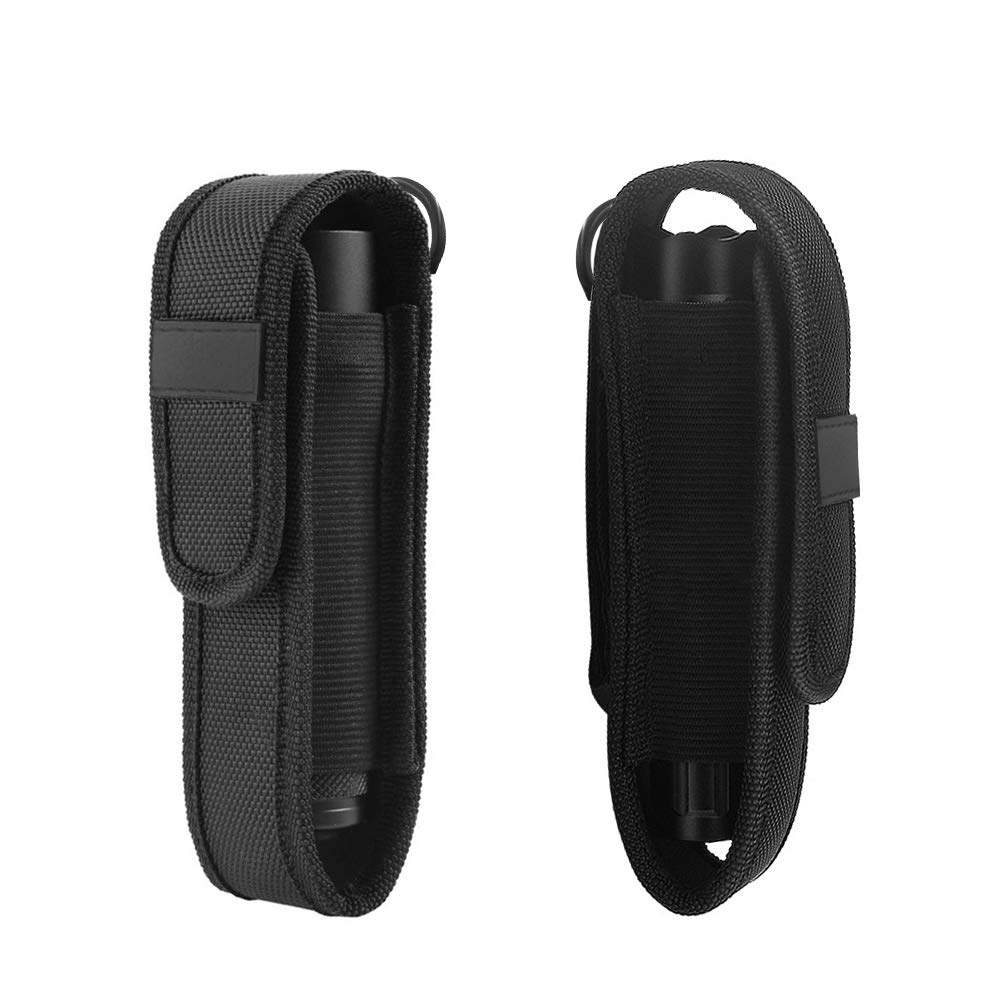 Hisonde 4-Pack Flashlight Holster Carry Case Holder For 5"-7" Flash Light