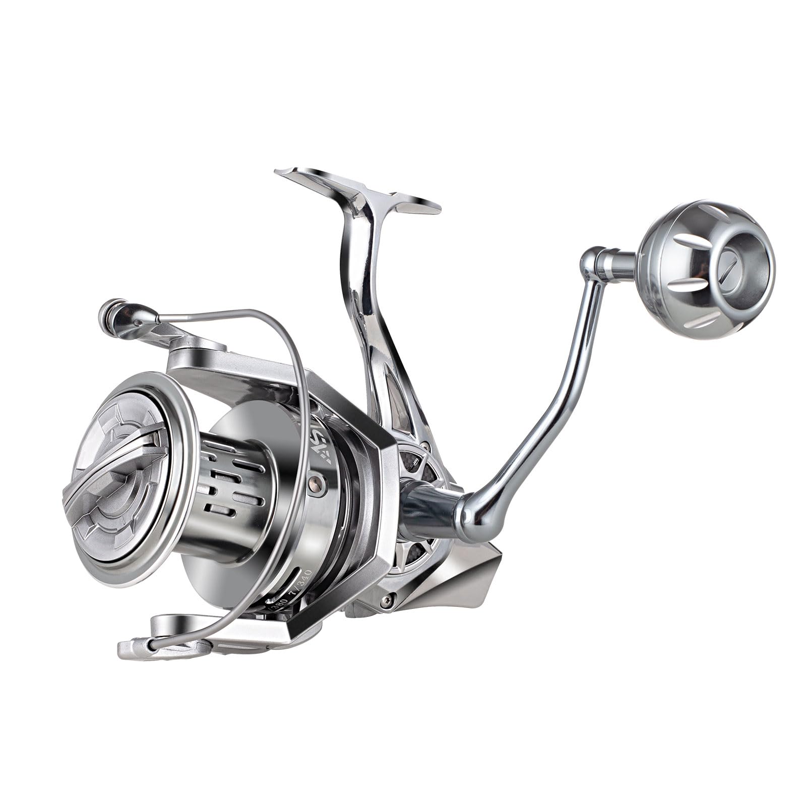 Garret Spinning Reel 12000 Aluminum Frame Surf Fishing Reels,Carbon Fiber Drag 55Lb Max Drag,Inshore & Offshore Saltwater Freshwater Fishing