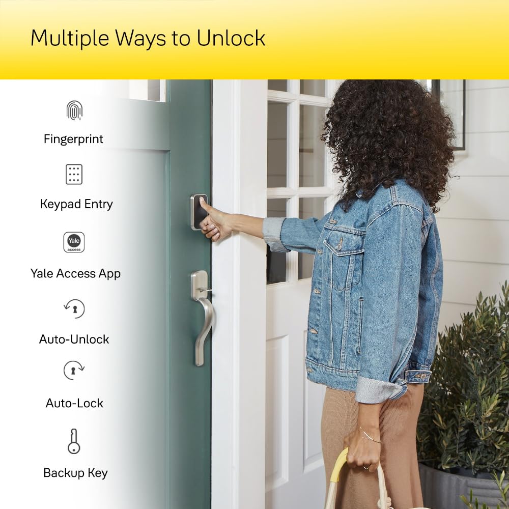Yale Assure Lock 2 Touch Deadbolt, Black Suede Key- Smart Entry Door Lock With Z-Wave (Zw3) Connected Touchscreen Keypad For Code Entry And Remote Access, Yrd430-F-Zw3-Bsp