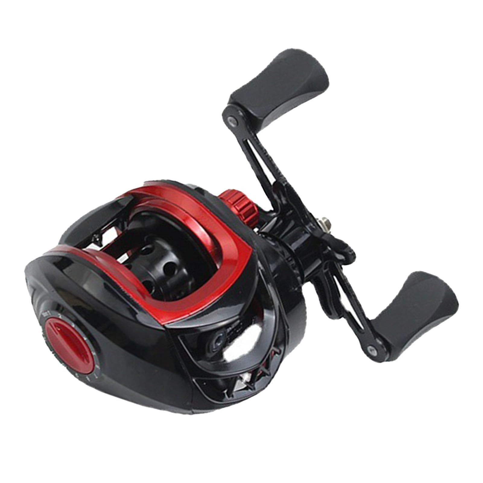 Zizev Fishing Reel, Saltwater Baitcaster Reels, Metal Portable Baitcasting Reel For Ice Fishing (Right Hand)
