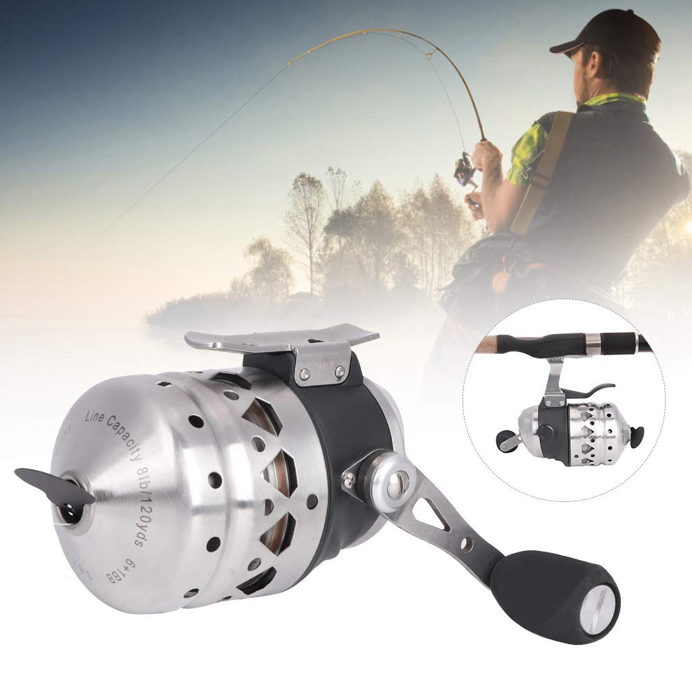 Noennull Fishing Reel Archery Fishing Lure Reel Hand Brake Winding Displacement Fish Line Wheel Accessory (Sp35)