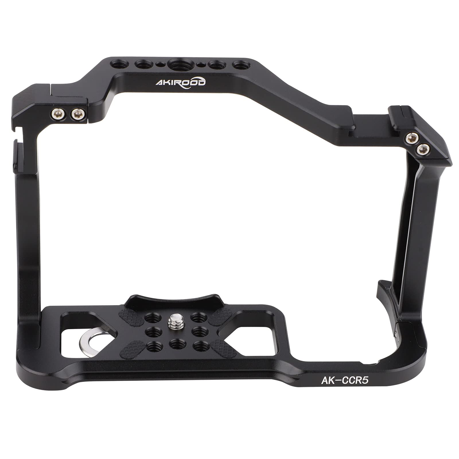 Akirood R5 R6 Cage,Camera Full Cage For Canon Eos R6 R5 Camera Rig Stabilizer With Dual Cold Shoe