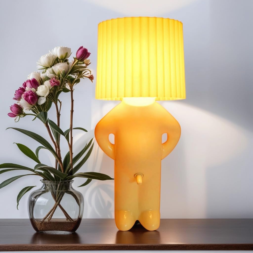 Dotlite Shy Boy Table Lamp, Turn On/Off DCk Switch Bedside Lamp, Funny Night Light Sense Of Humor White Elephant Gag For Adults Women Wife Girlfriend Birthday Valentine Mother Day