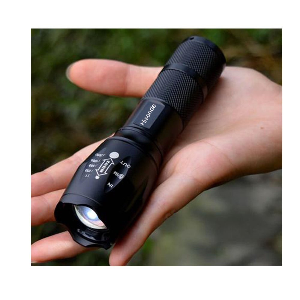 Hisonde Military Grade 5 Mode High Lumens Tactical Led Waterproof Flashlight,4-Pack