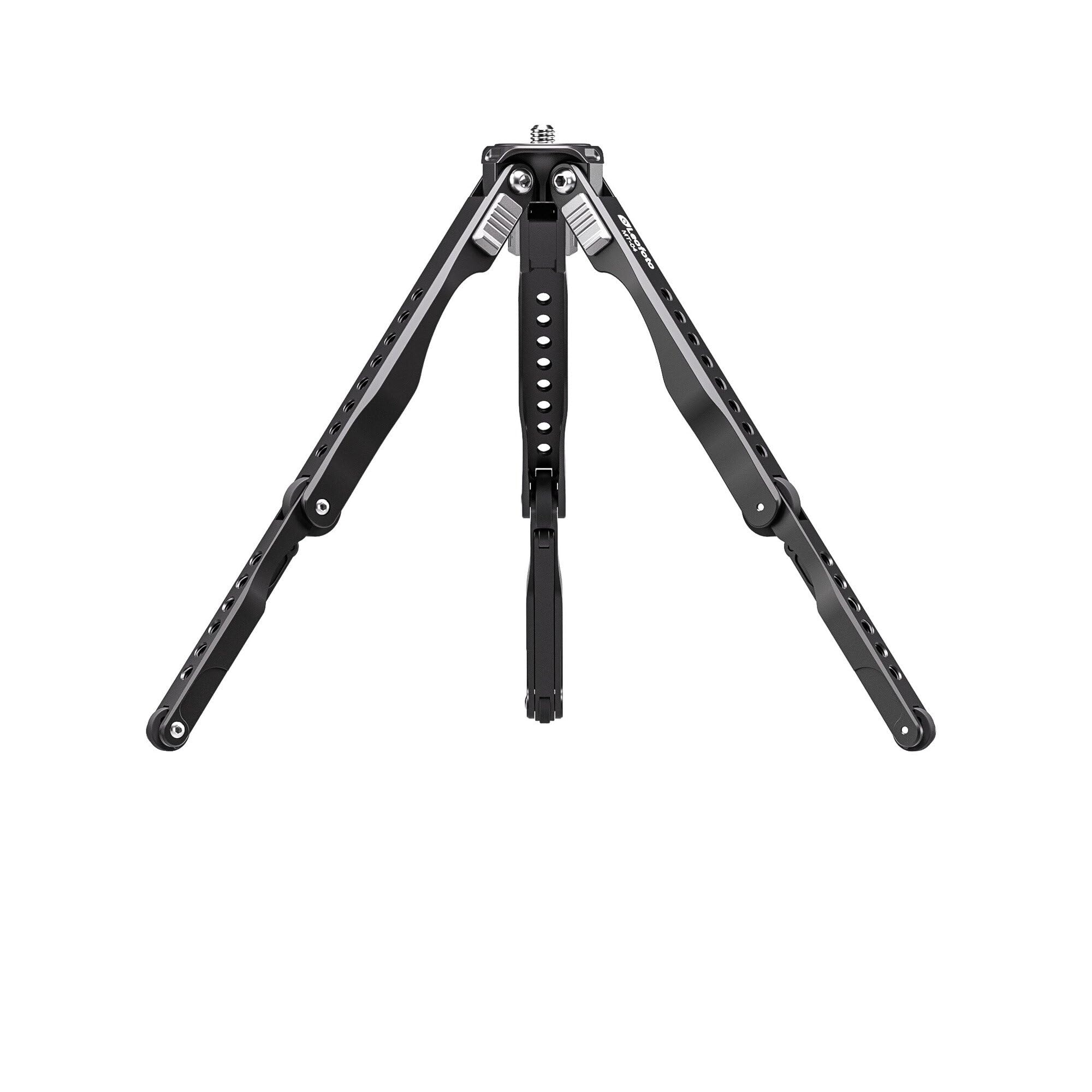 Leofoto Mt-04 Tabletop Tripod, Aluminum Mini Tripod, 3 Leg Sections, Foldable Leg, Portable And Compact, 1/4" Accessories Thread, 3/8" Mounting Stud (Mt-04)