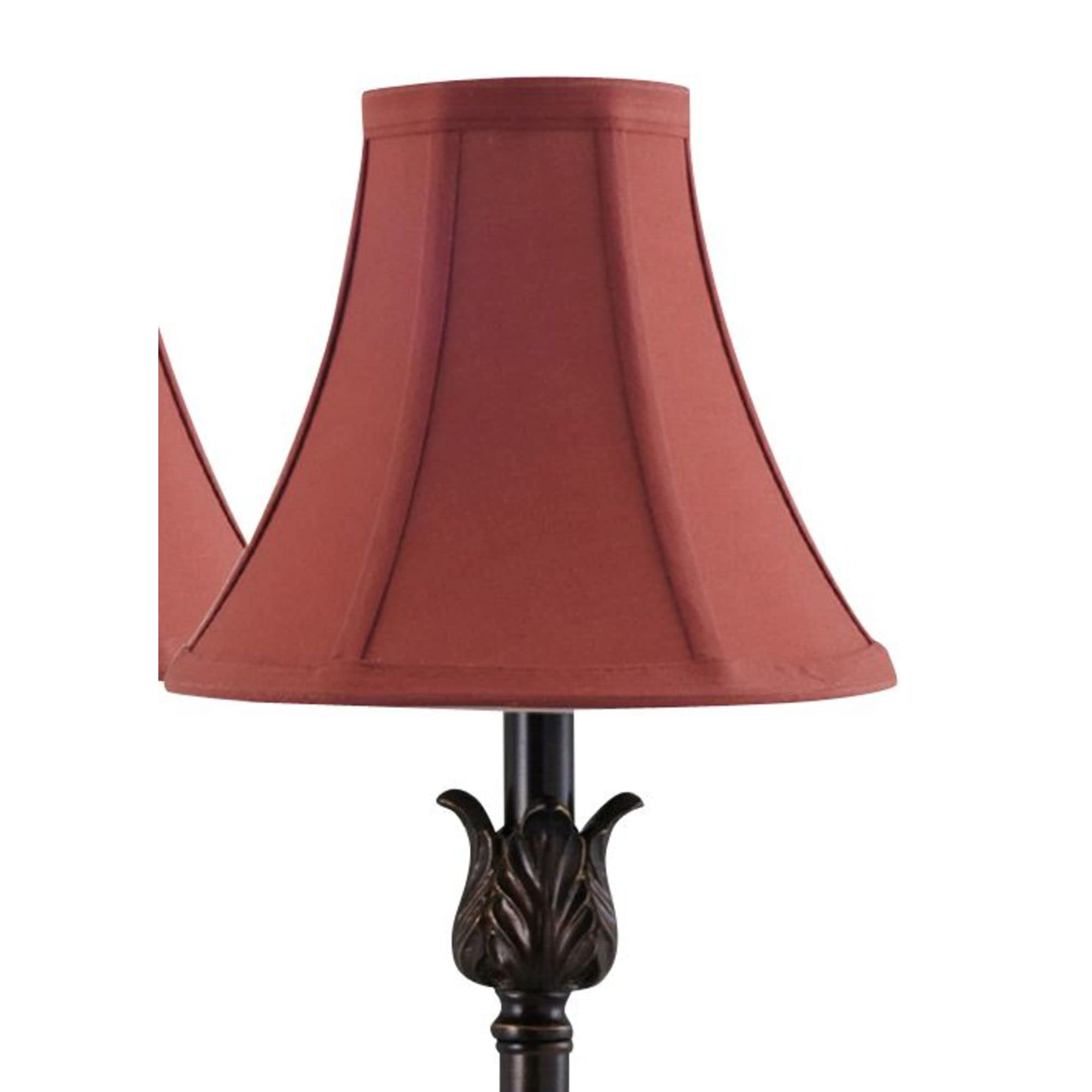 Catalina Lighting 19358-003 Brenda Buffet Table Lamps, Desk Lamp For Office, Dorm, Or Bedroom, Reading Light Nightstand Lamp, Led Bulb Not Included, 25.75", Bronze, Set Of 2