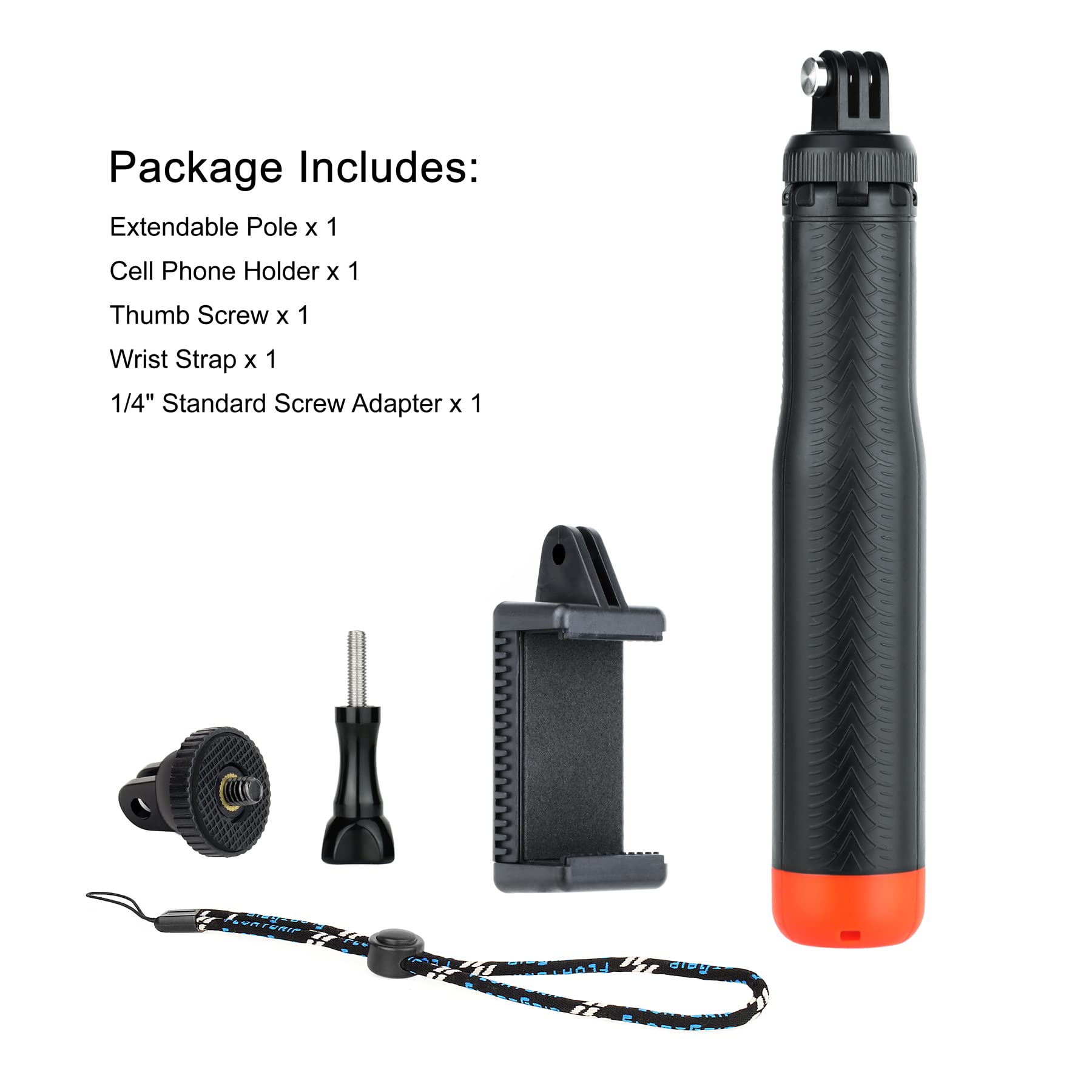 Qiuniu Multi-Use Handheld, Extendable Selfie Monopod, Portable Tripod, And Floating Device For Gopro Hero 3, 3+, 4,5,6,7,8, 9, 10, 11, 12, 13 Session, 2018, Cell Phones And Other Digital Cameras/Cams