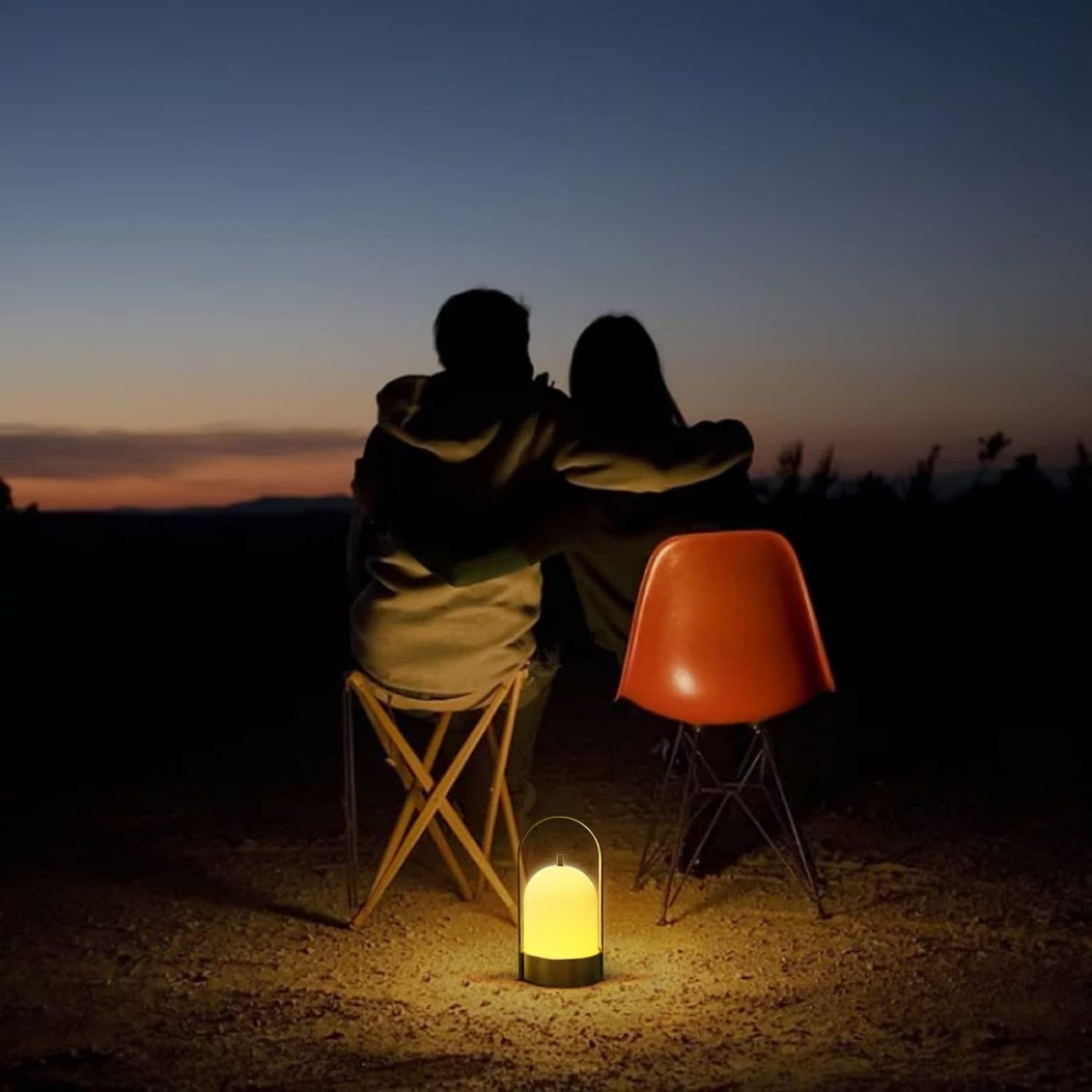 Tubicen Portable Outdoor Battery Operated Lantern Table Lamp Waterproof, 4000Mah Cordless Rechargeable 4 Levels Touch Dimmable Brass Table Lamp, Led Night Light For Patio Camping Dining Room Bedroom
